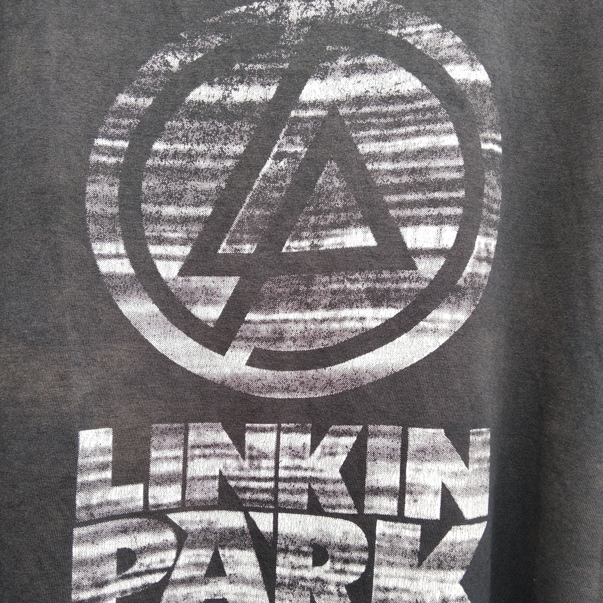Band Tees Vintage 00s LINKIN PARK Natural Sun Faded Black T-Shirt Size US L / EU 52-54 / 3 - 3 Thumbnail