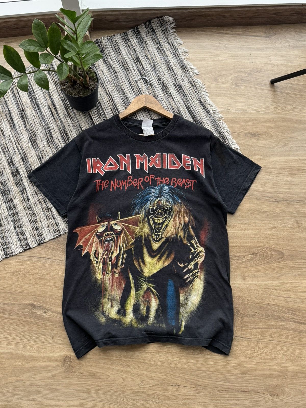 Band Tees Vintage Iron Maiden "TheNumber of the Beast" Rock Size US M / EU 48-50 / 2 - 2 Thumbnail