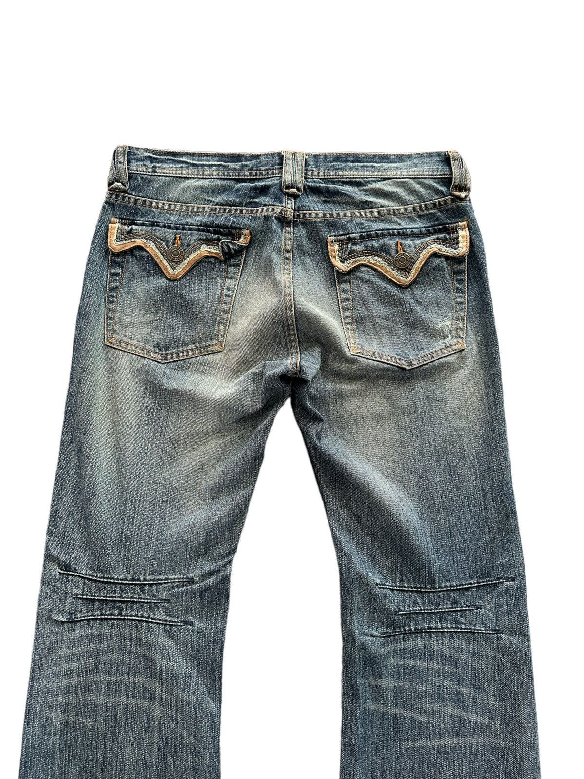 5351 POUR LES HOMMES [34x38] 00's EDGE By Rupert Japan mudmax denim Size US 34 / EU 50 - 9 Thumbnail