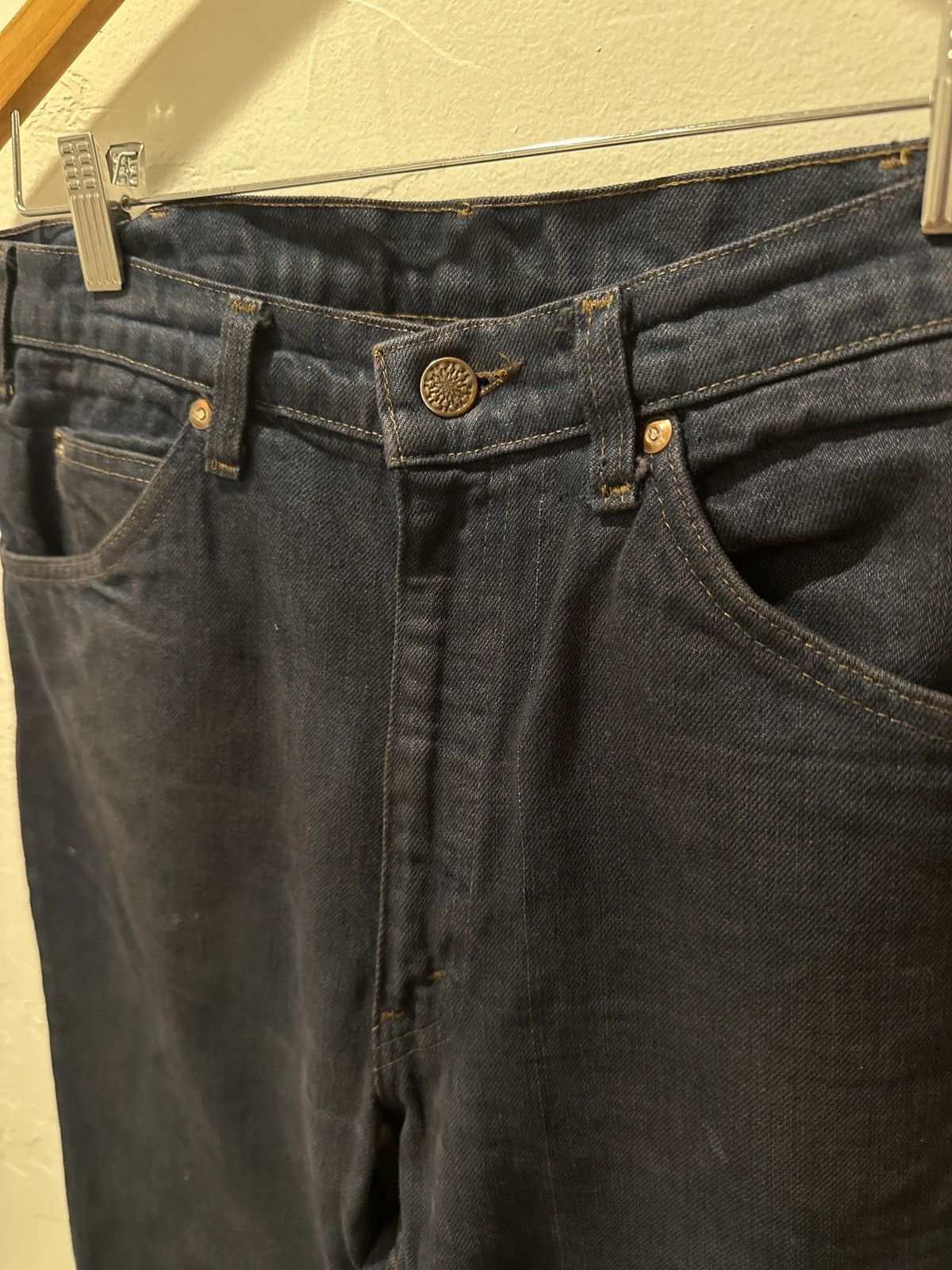 Vintage Dark Blue Overdyed bootcut jeans Size US 32 / EU 48 - 3 Thumbnail