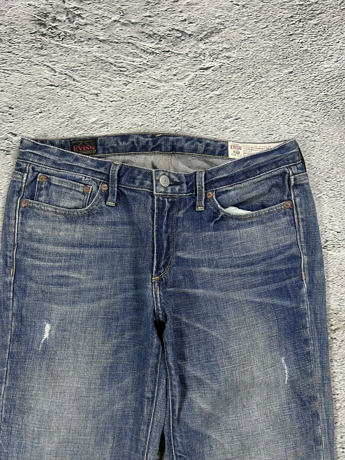 Evisu Evisu jorts daicock big logo vintage pink jeans shorts Size 28" / US 6 / IT 42 - 7 Thumbnail