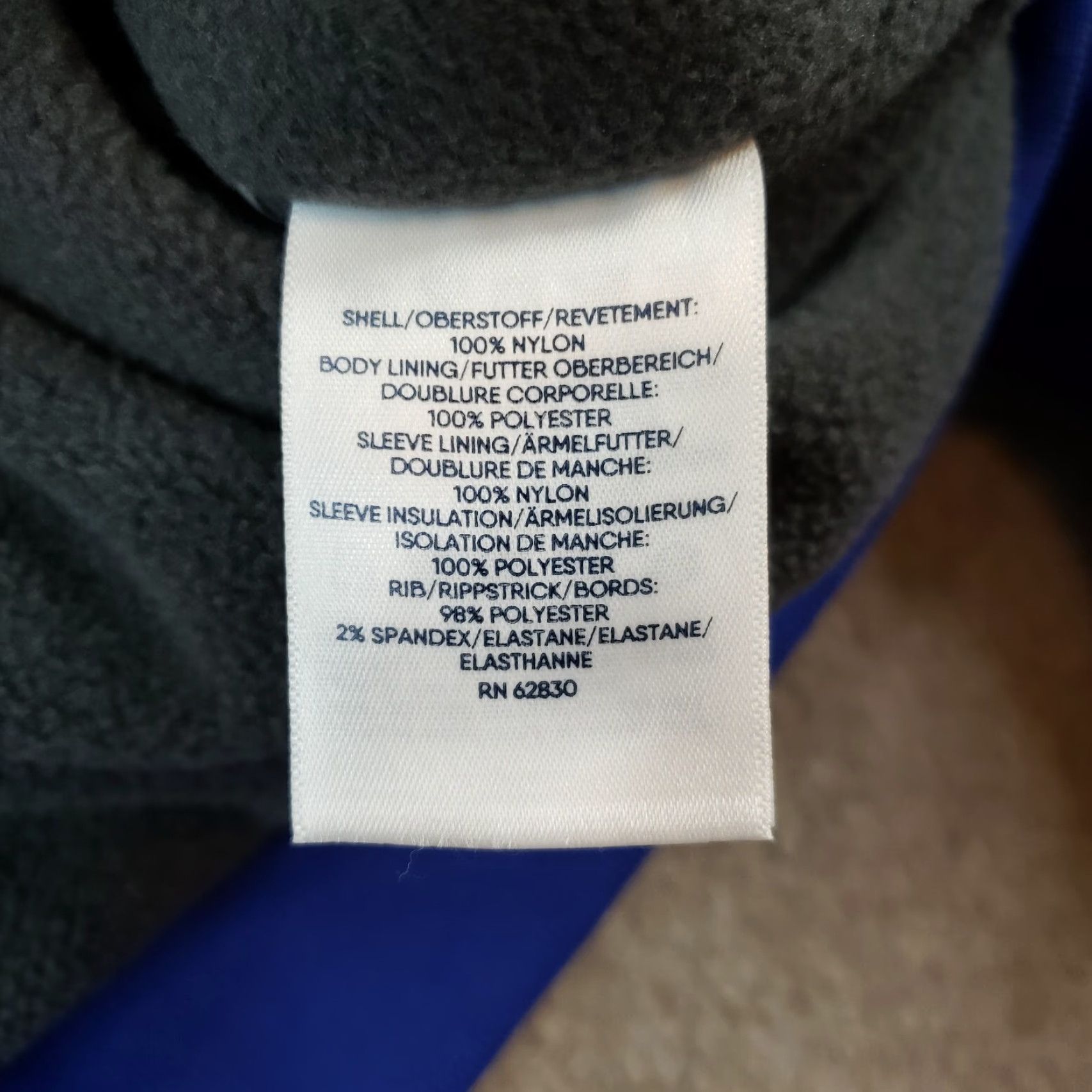 Lands' End Lands End Mens Blue Bomber Jacket Full Zip Winter Softshell Lined Water Resistant Large Size US L / EU 52-54 / 3 - 6 Thumbnail
