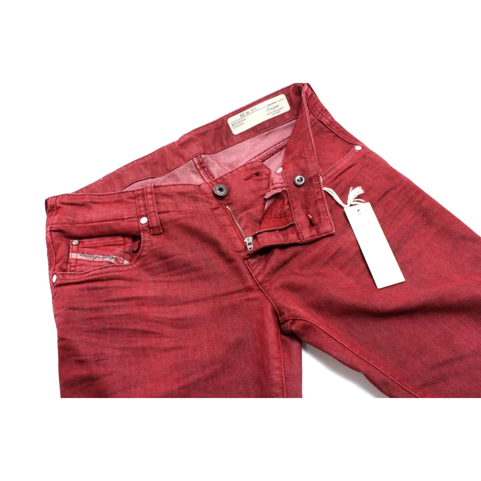 Diesel Diesel Jeans Womens W28 Gruppe Super Slim Skinny Low Waist 0830H Stretch Women Size 28" / US 6 / IT 42 - 4 Thumbnail