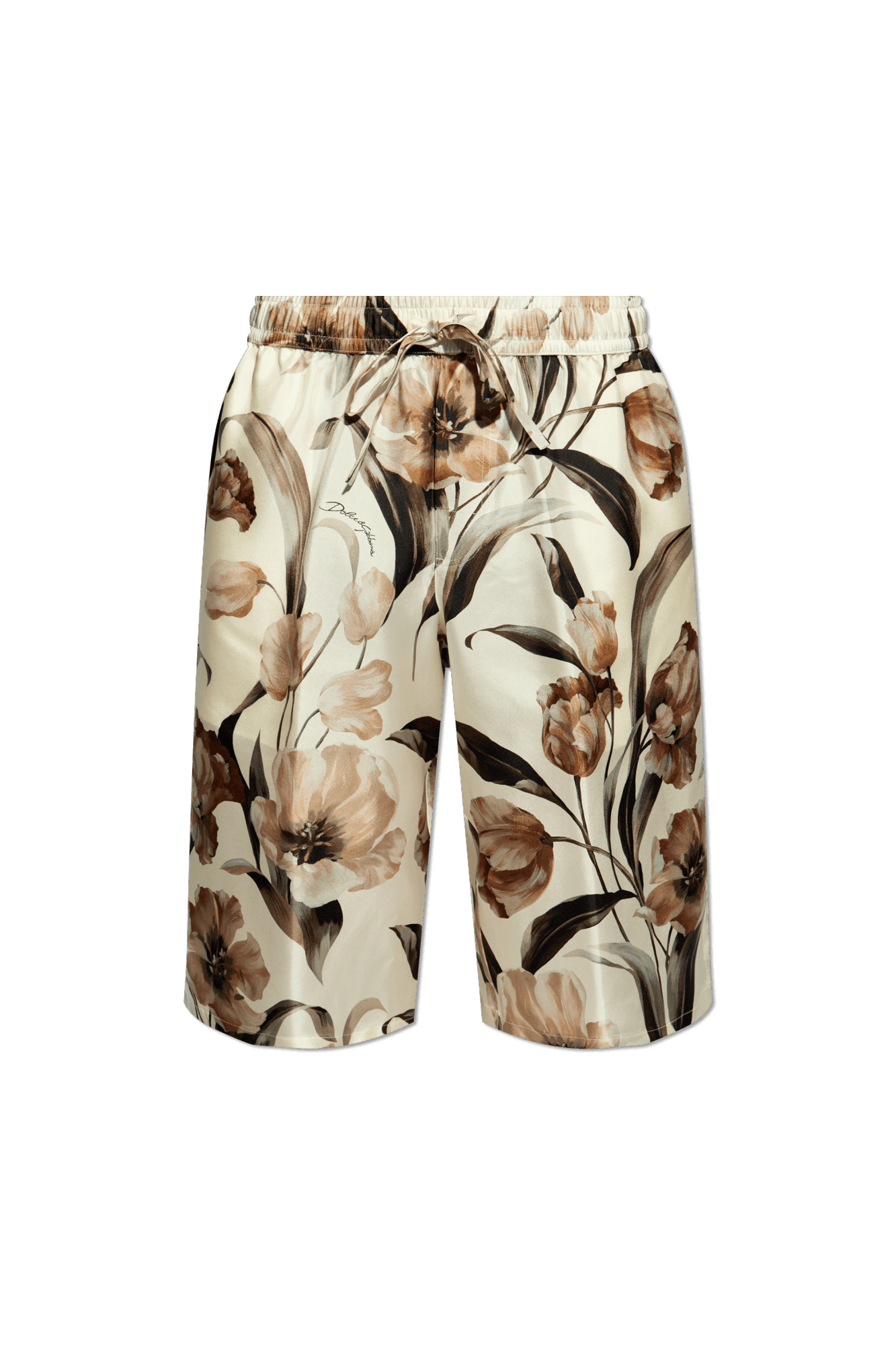Dolce & Gabbana o1s22i1n0225 Silk Bermuda Short in Multicolor Size US 32 / EU 48 - 1 Thumbnail