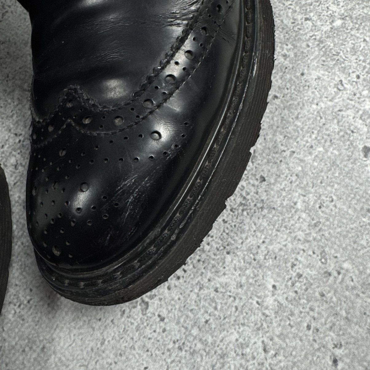 Prada Prada Lace - Up Brogue Leather Ankle Combat Boots Size US 7 / IT 37 - 9 Thumbnail