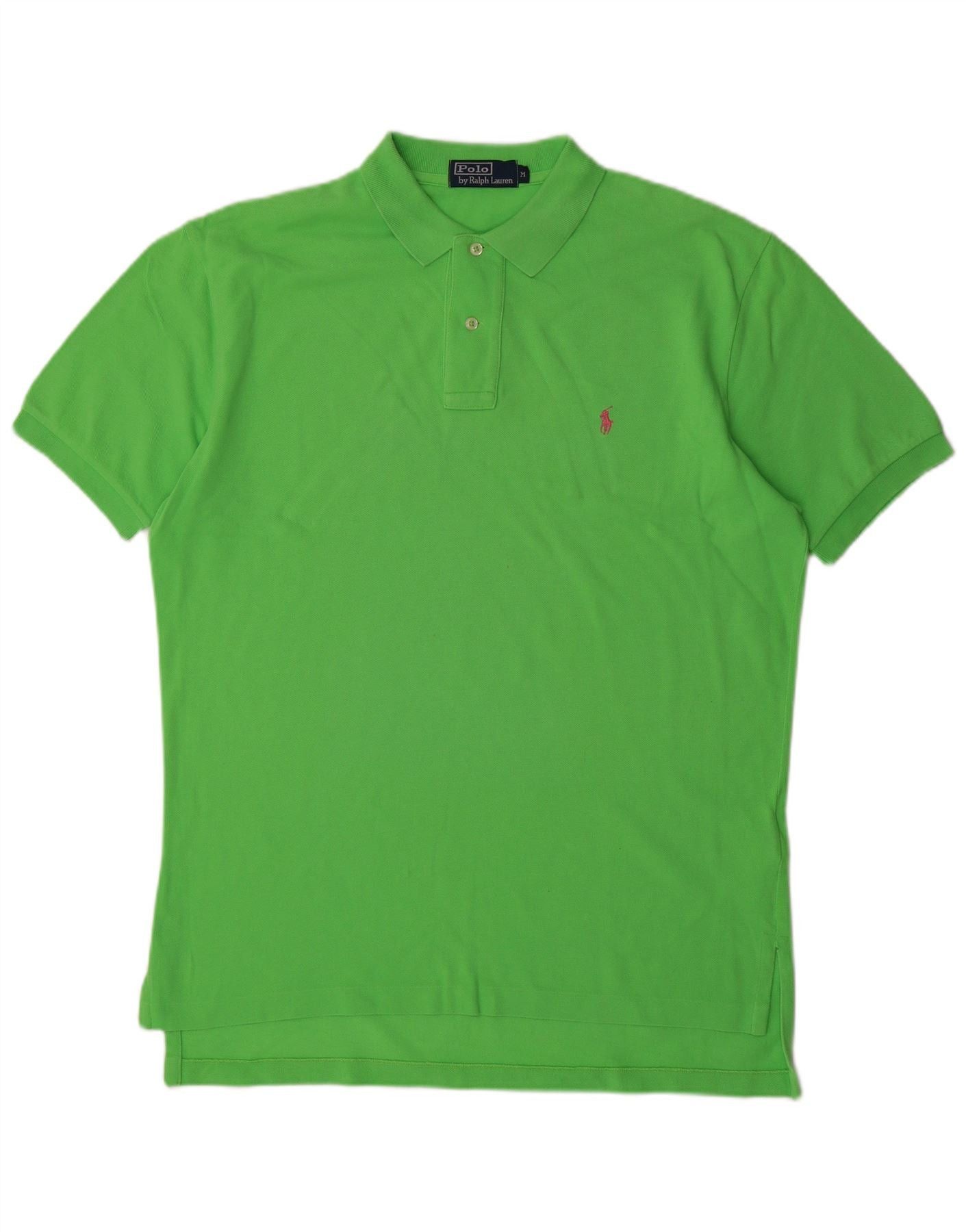 Polo Ralph Lauren Mens Polo Shirt Medium Green Cotton Size US XL / EU 56 / 4 - 1 Thumbnail