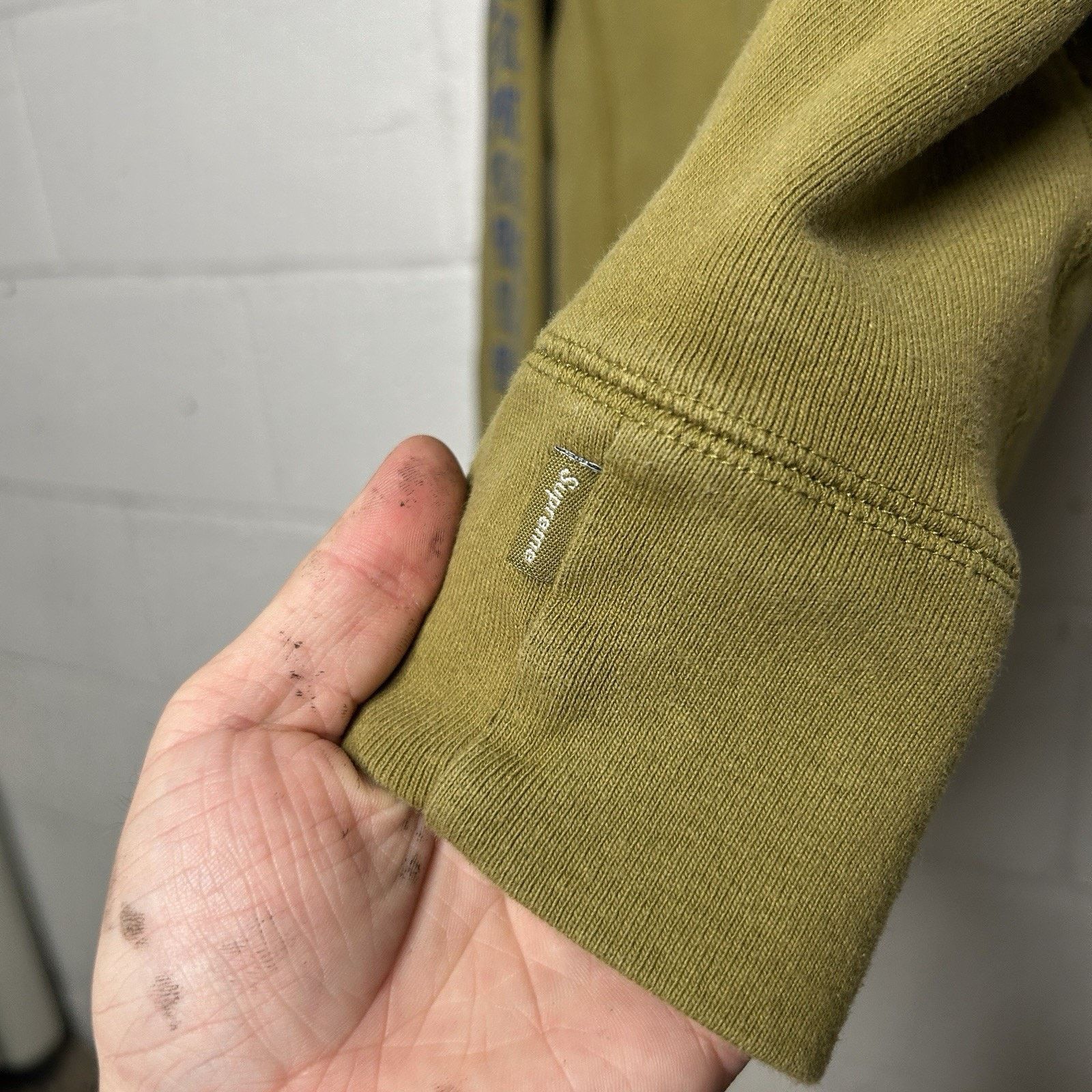 Supreme Supreme Paneled Arc Sleeve Hooded Sweatshirt “Olive” SS17 Size US M / EU 48-50 / 2 - 12 Thumbnail