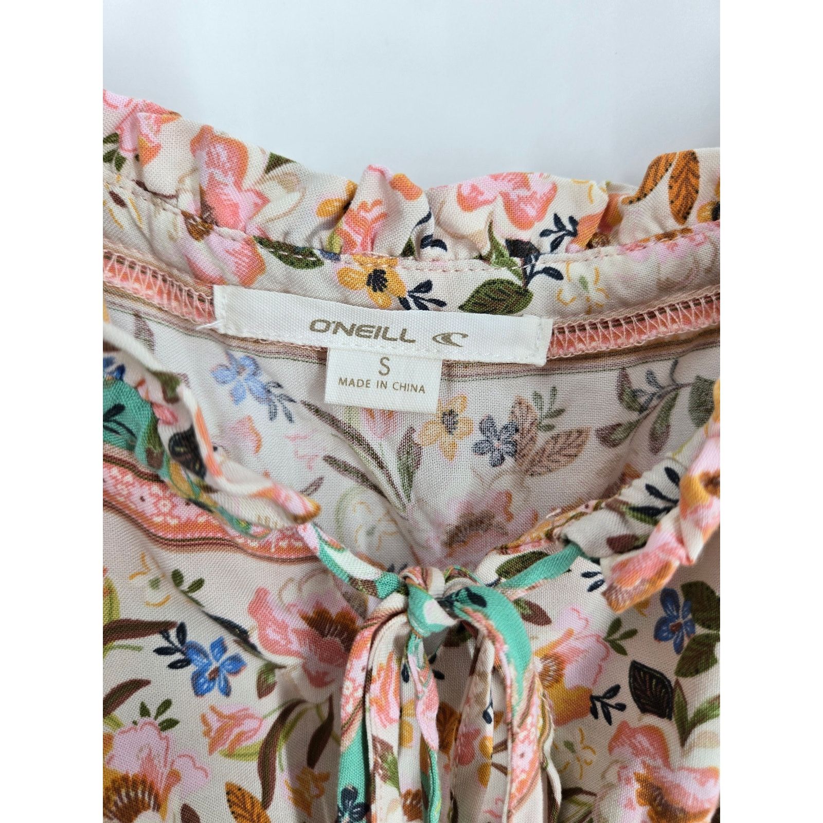 O'Neill NWT O'Neill Delena Sun Dress with Drawstring V-Neck Tapioca Size S / US 4 / IT 40 - 7 Thumbnail