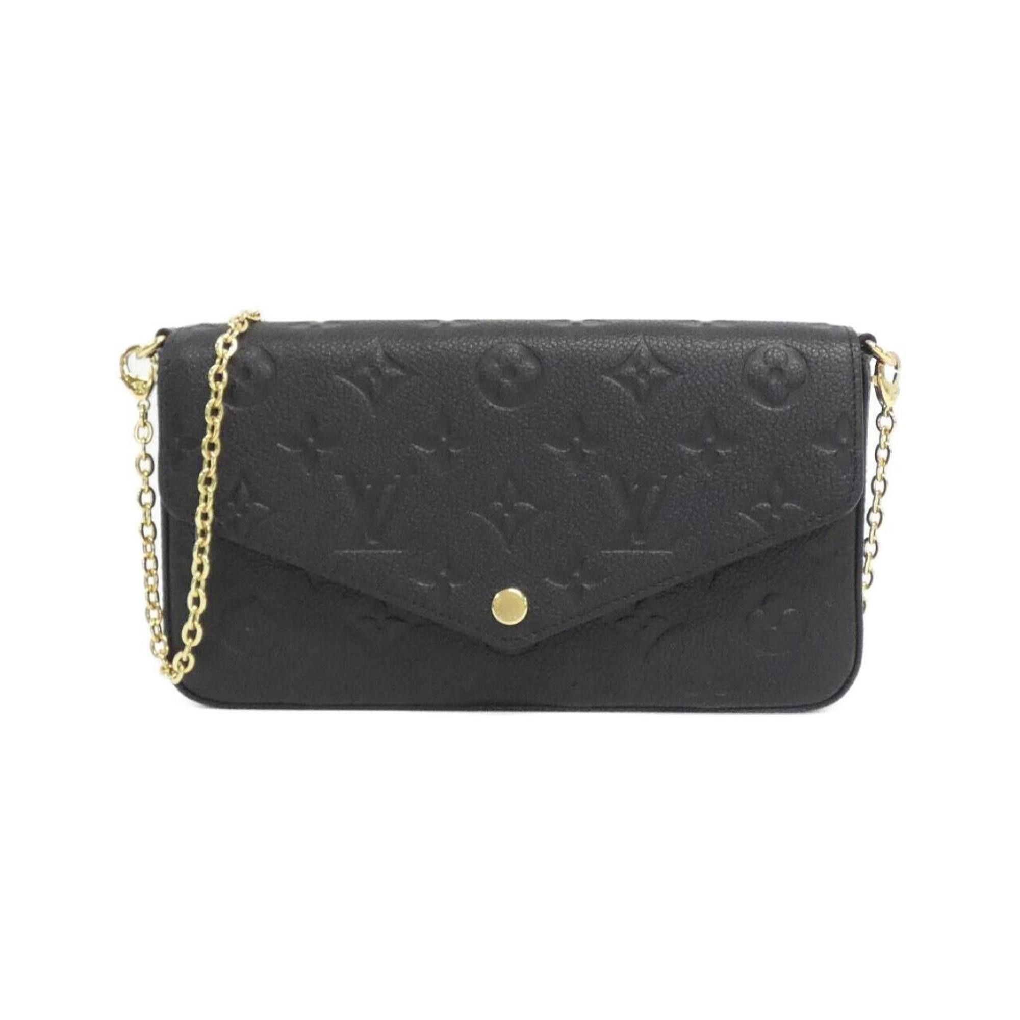Louis Vuitton Monogram Empreinte Pochette Felicie M82477 Shoulder Bag in Black, Women's