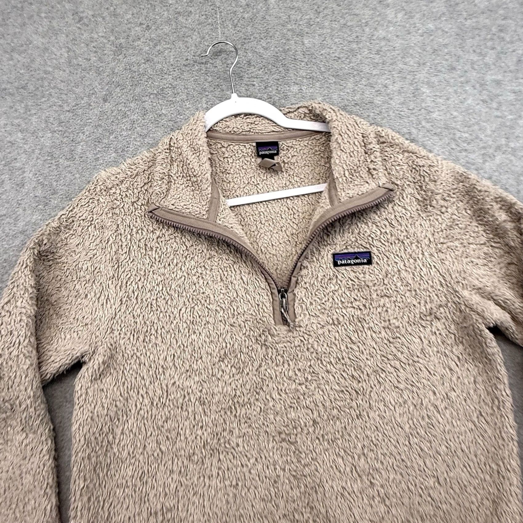 Patagonia PATAGONIA Los Gatos Womens JACKET Small Beige PULLOVER 1/4 ZIP Fleece Size S / US 4 / IT 40 - 2 Thumbnail