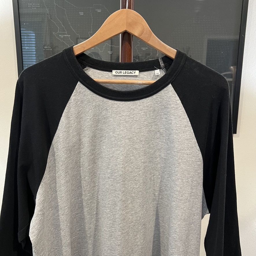 Our Legacy Our Legacy - Mix Raglan 3/4 Slv (#M2226ML) Sz 50 - Gry, Blk Size US M / EU 48-50 / 2 - 4 Thumbnail