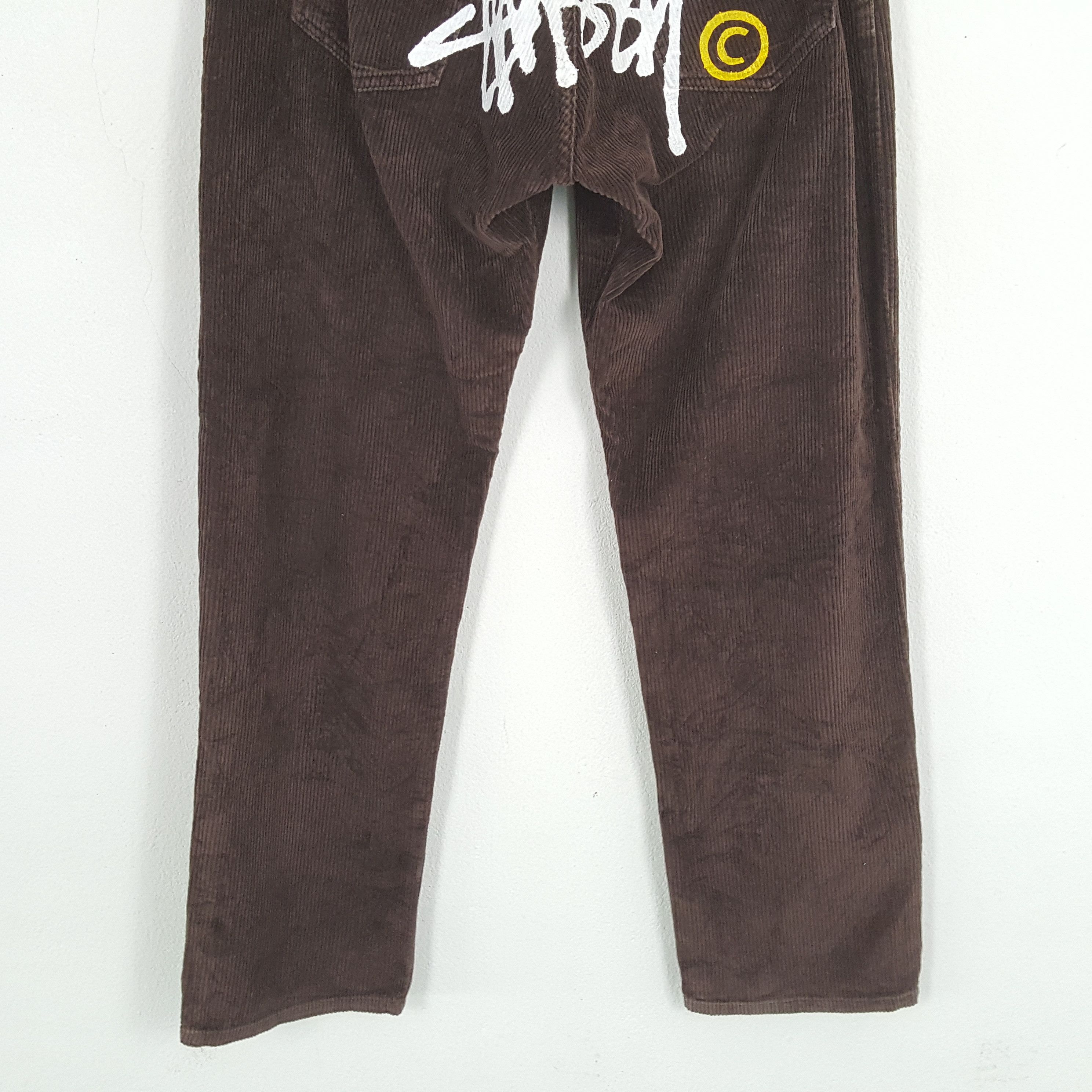 Stussy × Vintage STUSSY Streetwear Custom Art Corduroy Pant Size US 27 - 3 Thumbnail