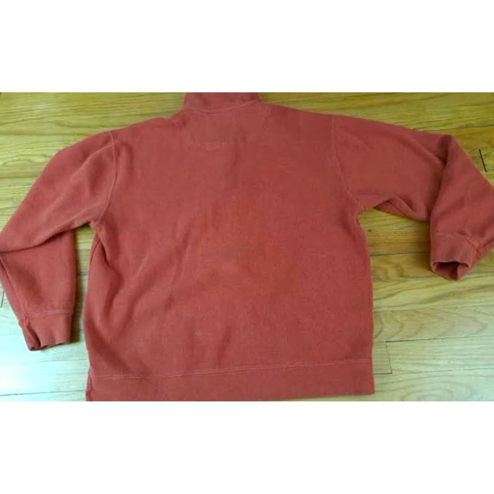 Orvis VINTAGE Orvis Sweatshirt Pullover Sweater 1/4 Zip Cotton L Burnt Orange Men Size US L / EU 52-54 / 3 - 4 Thumbnail
