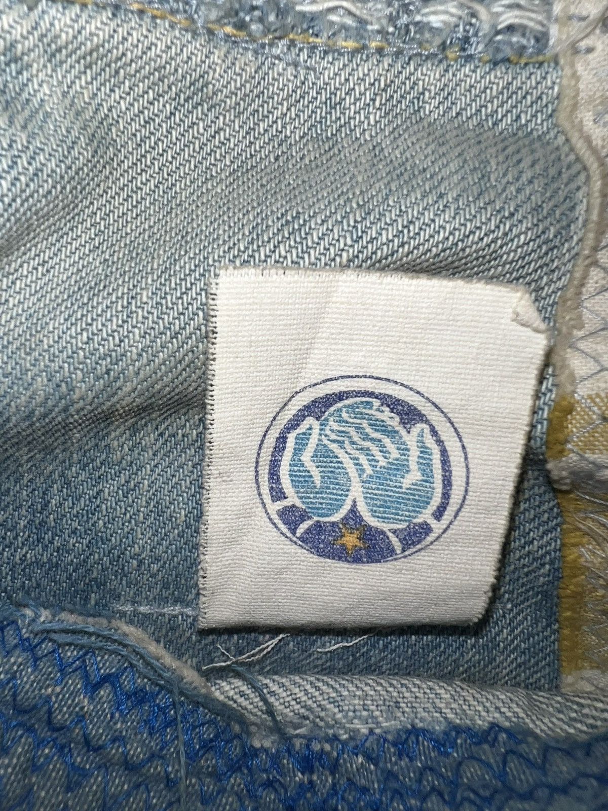 Kapital Kapital Happy Patchwork Tapered Denim “Indigo” Size US 30 / EU 46 - 13 Thumbnail