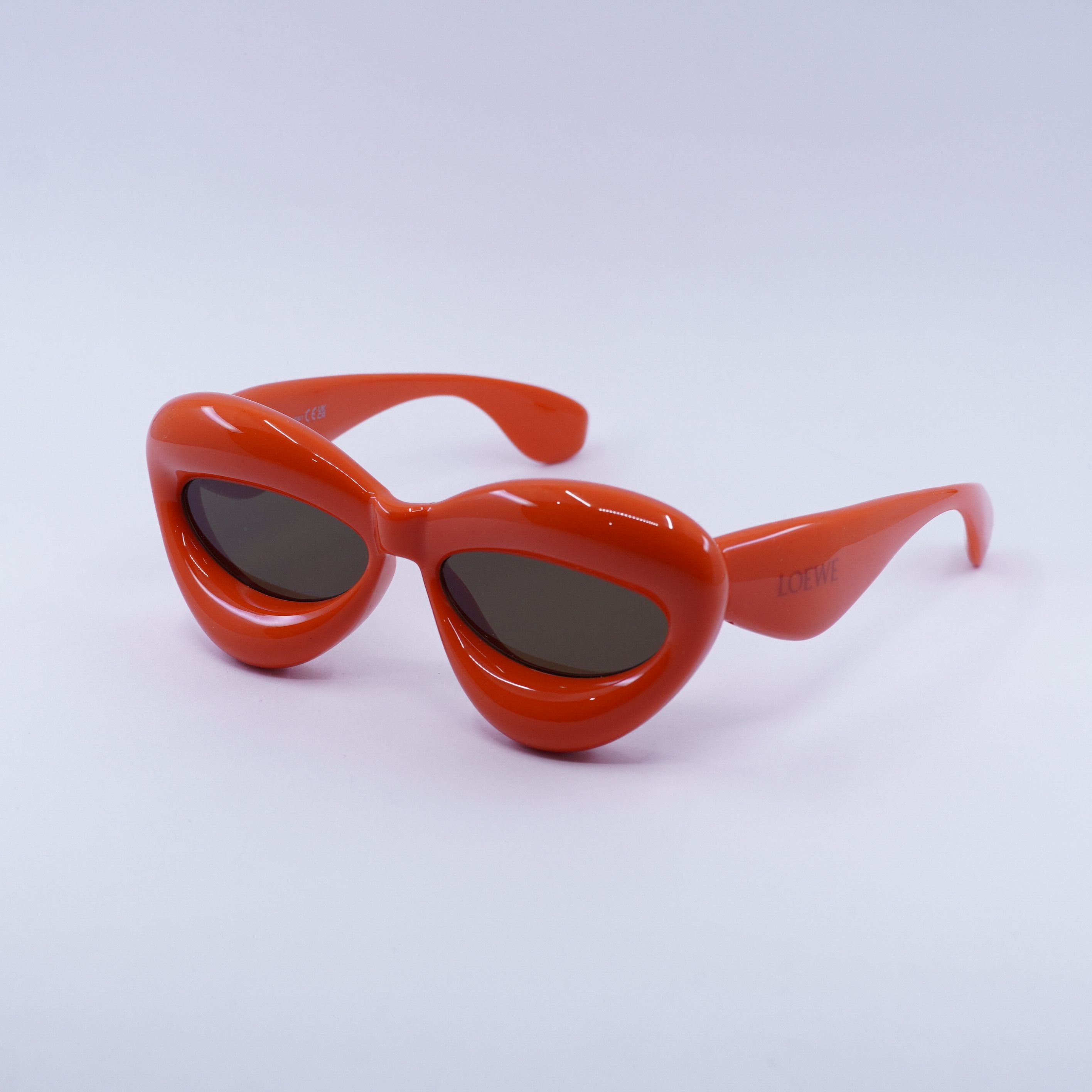 Loewe Loewe LW40097I 42E Sunglasses Orange Cat Eye Frame Size ONE SIZE - 1 Thumbnail