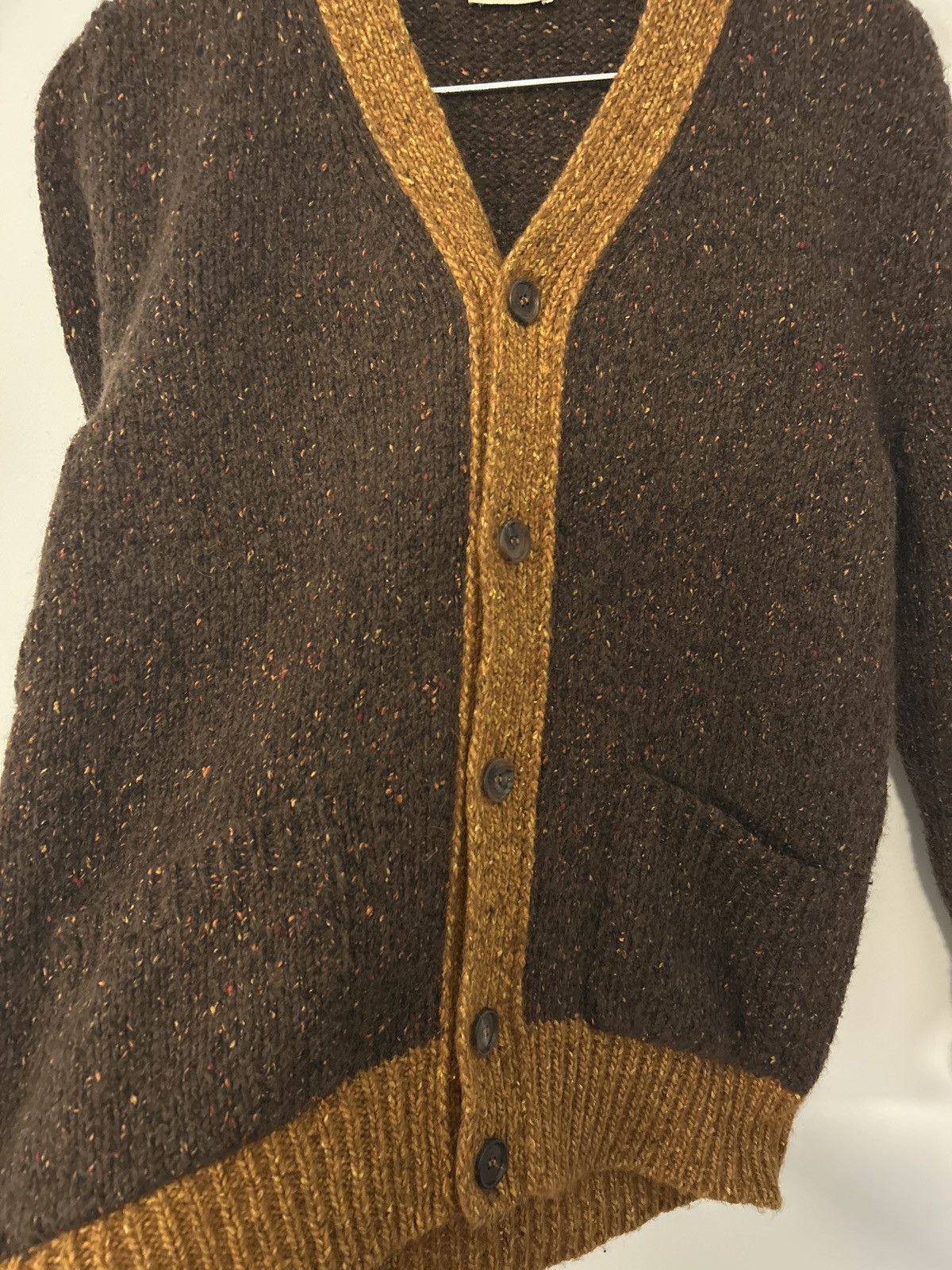 Marni Marni two-tone brown/beige flecked knit cardigan Size US M / EU 48-50 / 2 - 3 Thumbnail