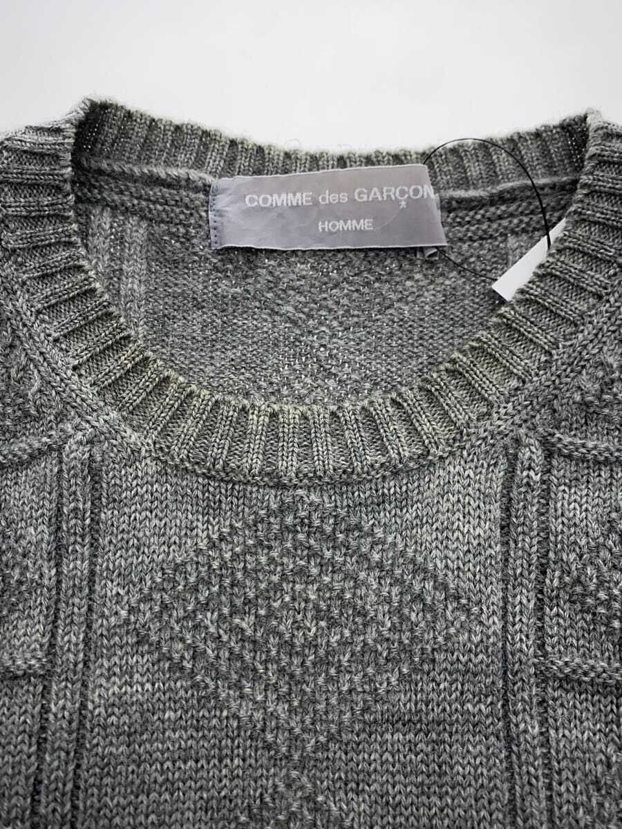 Comme des Garcons × Comme des Garcons Homme Stitch Pattern Wool Knit Sweater Size US M / EU 48-50 / 2 - 3 Thumbnail