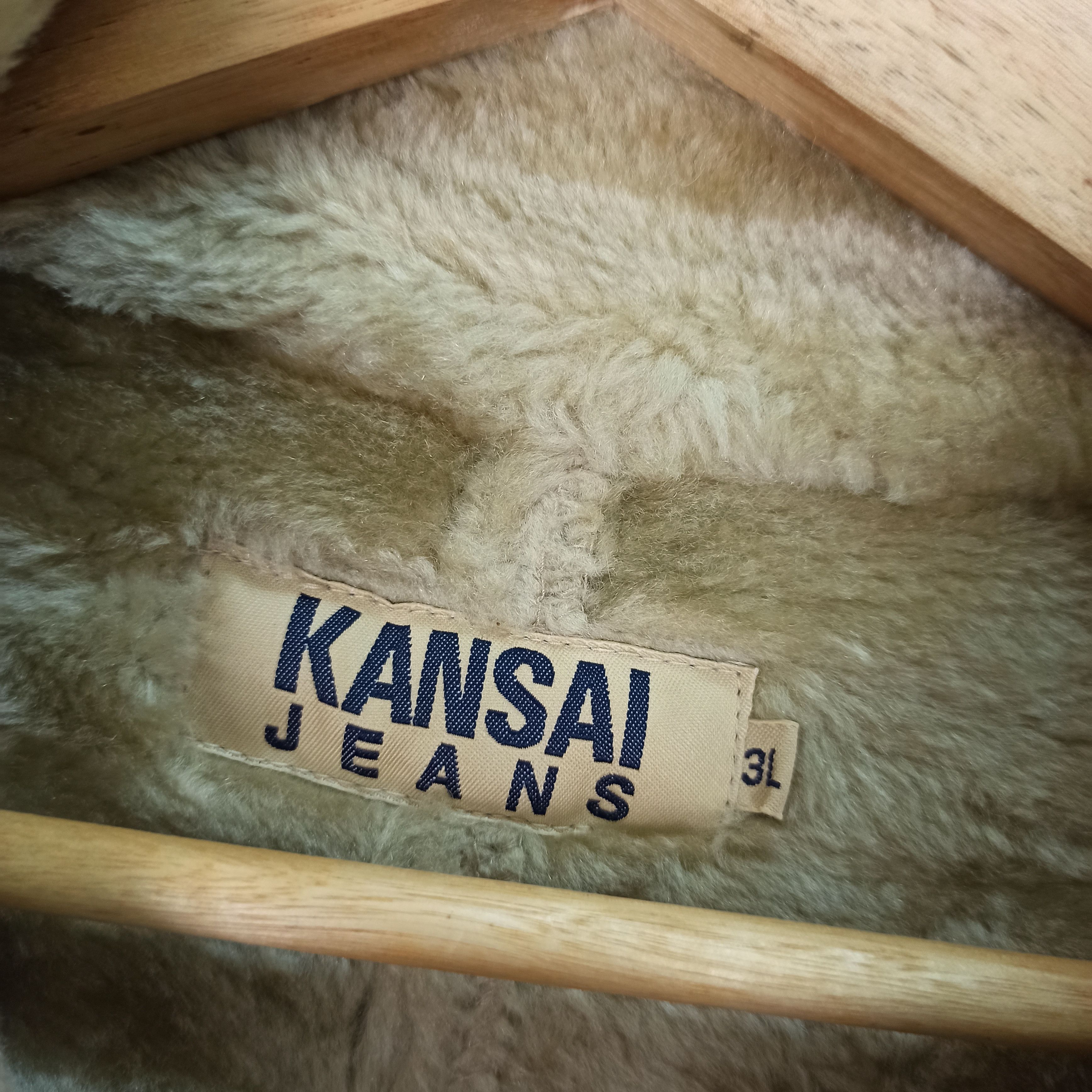 Kansai Yamamoto Vintage KANSAI JEANS Shearling Velvet fleece faux fur jacket Size US XXL / EU 58 / 5 - 9 Thumbnail