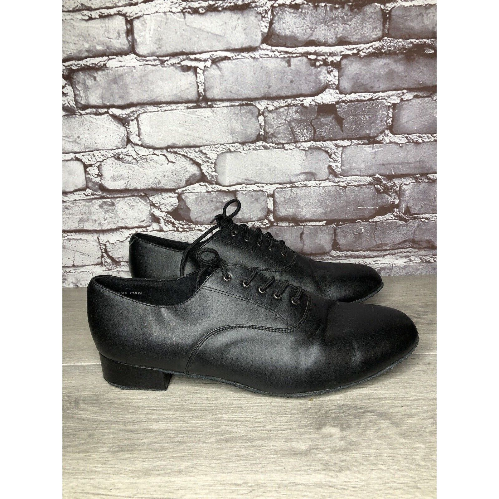 Other Very Fine Dance Shoes Black Salsa Ballroom Waltz Lace Up Men Size US 11.5 / EU 44-45 - 3 Thumbnail