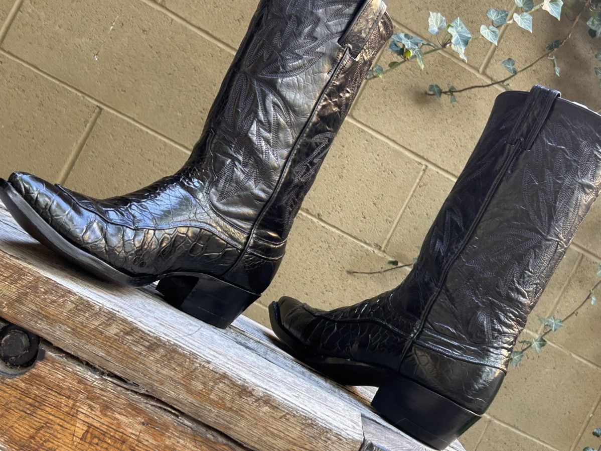 Justin Boots Justin Pre-Ban Genuine Sea Turtle Cowboy Boots Size 9.5 D Size US 9.5 / EU 42-43 - 10 Thumbnail