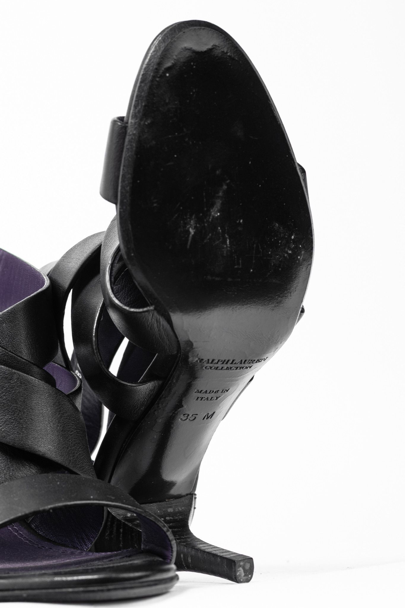 Ralph Lauren Ralph Lauren Collection Ardina II Strappy Leather Sandals Size US 4.5 / IT 34.5 - 5 Thumbnail