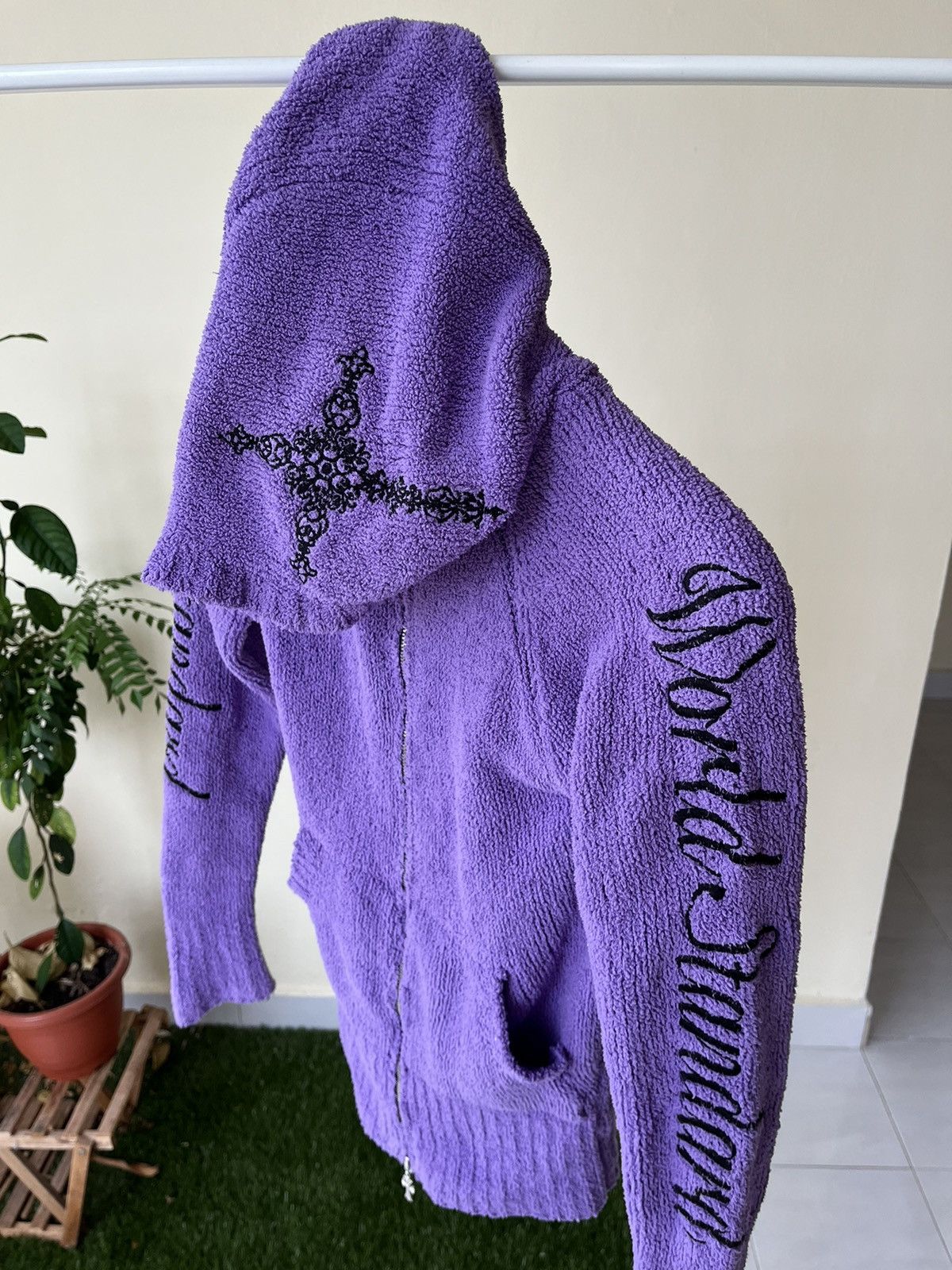 If Six Was Nine × Japanese Brand × Seditionaries Rare 💥 Heaven and Earth ➕ Embroidered Neon 🟣 Size XXS / US 00 / IT 34 - 1 Thumbnail