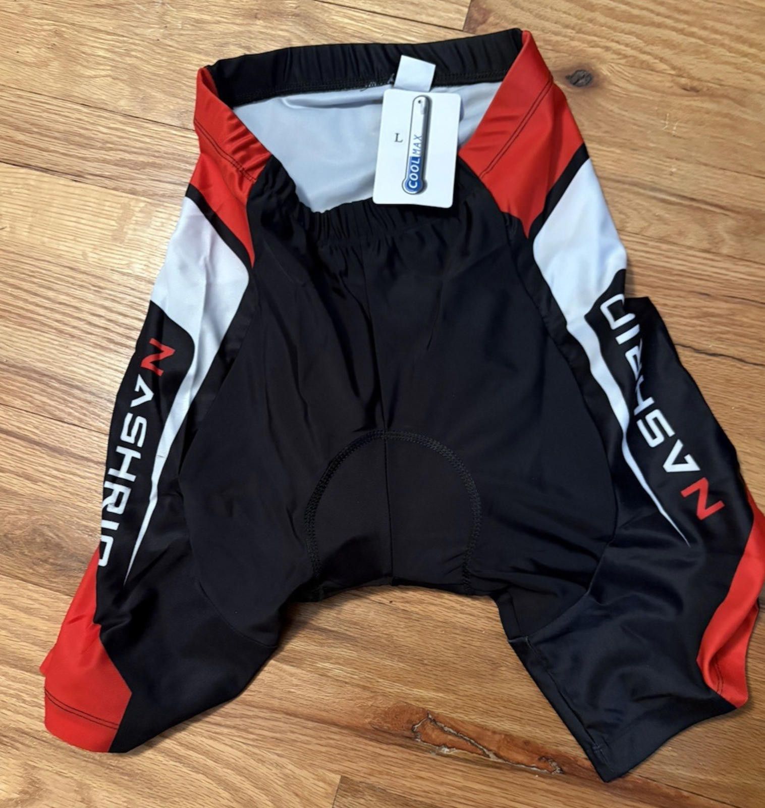 Other Nashrio Men's Cycling L Shorts Padded Gel Seat Cool Max NEW Size ONE SIZE - 2 Thumbnail