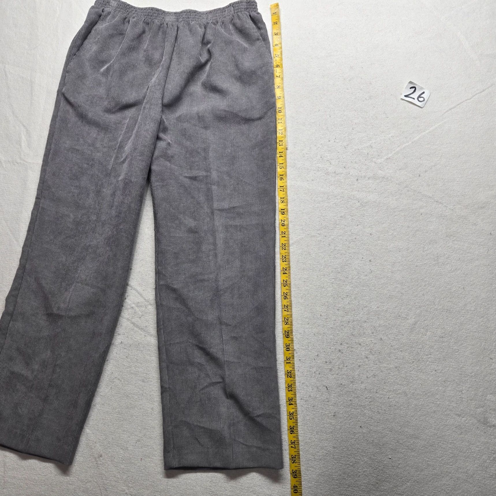 Vintage Alfred Dunner Womens Gray Stretch Waist Straight Leg Pants 12 US Made Career Dress Pants Womens Pants 12 Gray Straight Stretch Vintage No Size 34" / US 12 / IT 48 - 7 Thumbnail