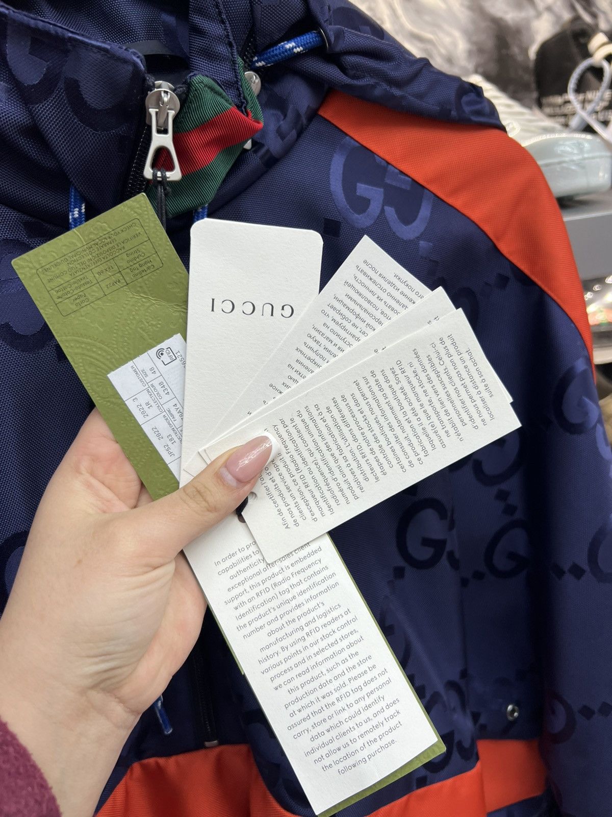 Gucci Gucci Nylon Monogram Hoodie Size US XL / EU 56 / 4 - 13 Thumbnail