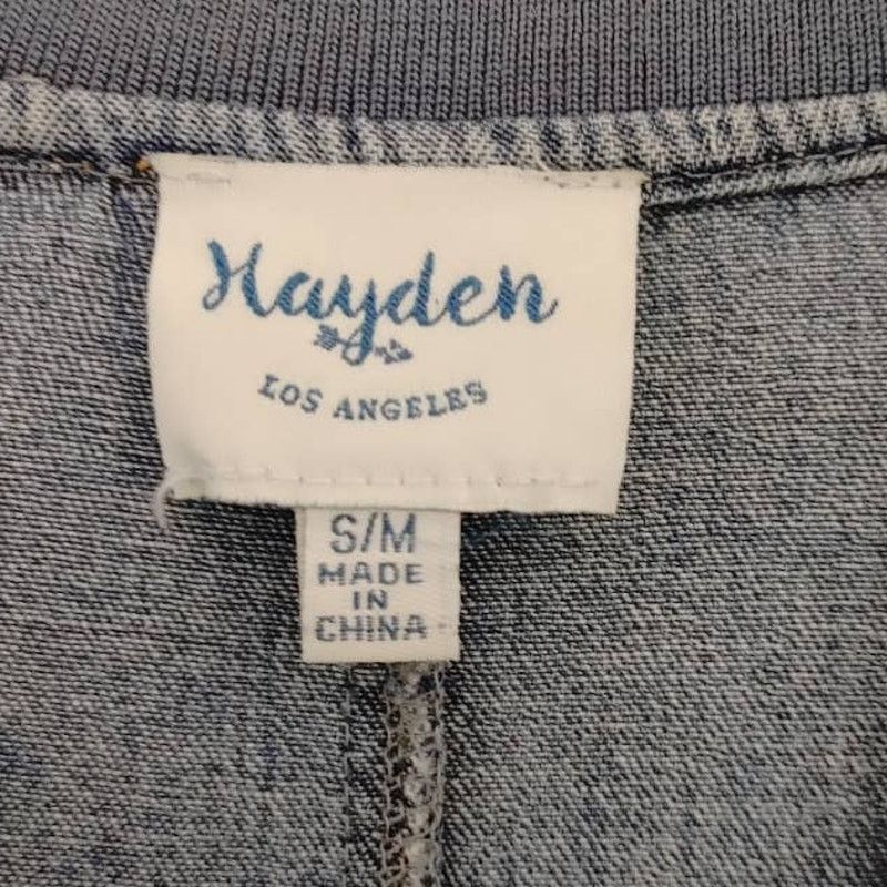 Other Hayden Oversized Denim Chambray Bomber Jacket Small Medium Size M / US 6-8 / IT 42-44 - 3 Thumbnail