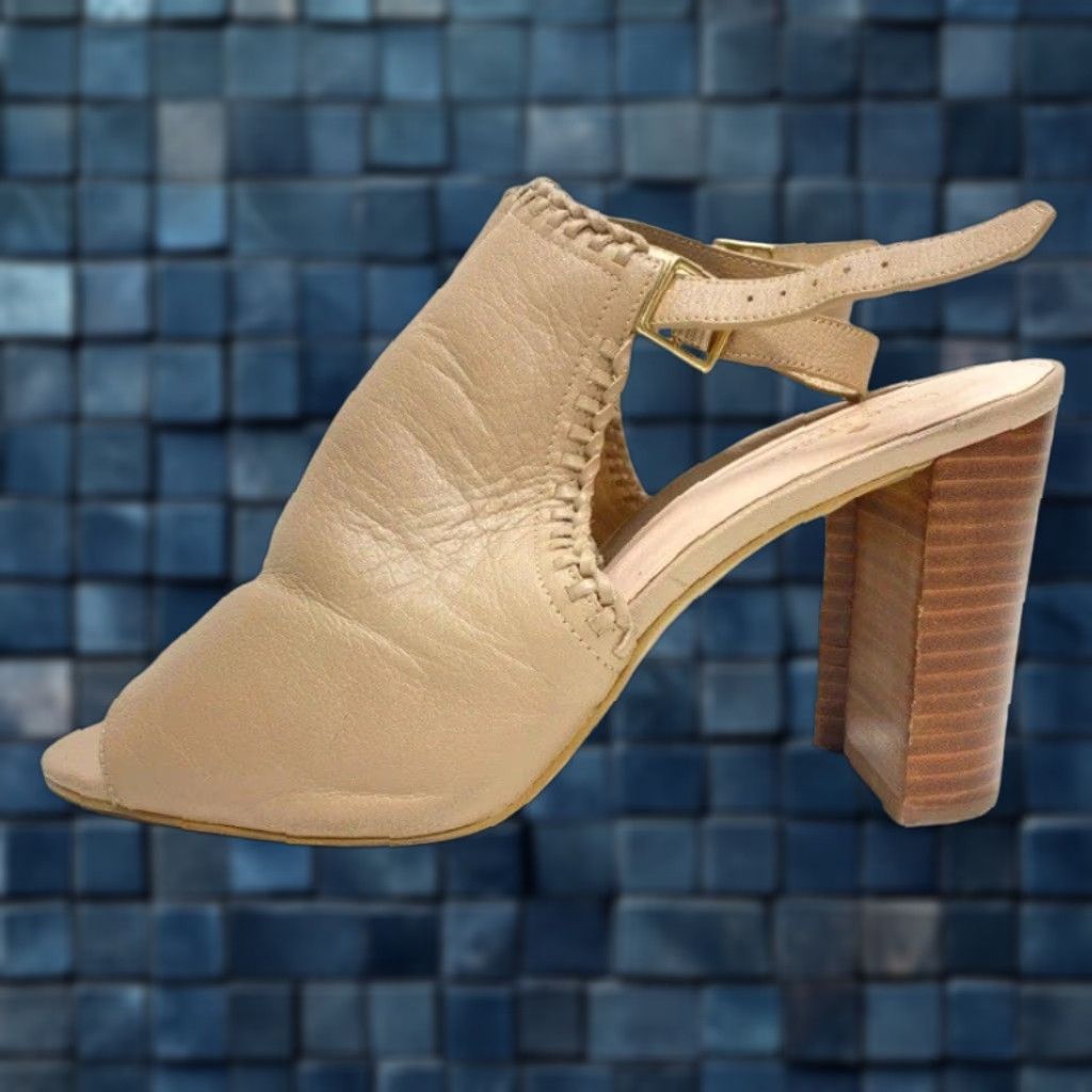 Vintage Kate Spade New York Mallorca Beige Leather Slingback Pumps Size 10.5 Women Size US 11 / IT 41 - 1 Thumbnail