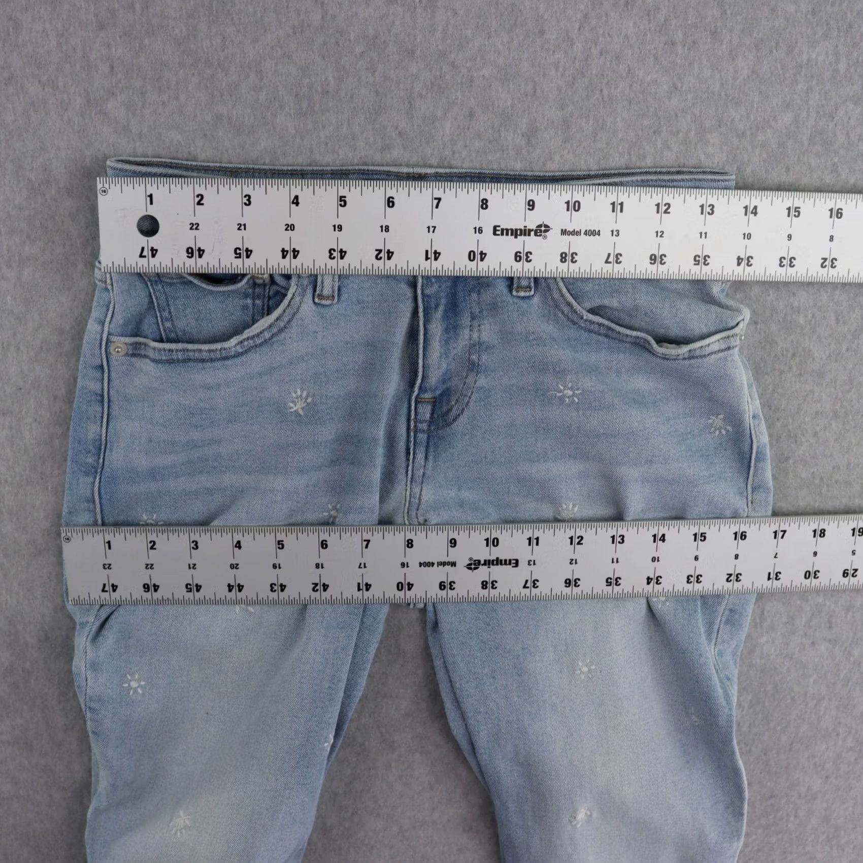 Lucky Brand Lucky Brand Womens Jeans Size 4/27 Low Rise Lolita Skinny Embroidered Denim Blue Pants Size 27" / US 4 / IT 40 - 7 Thumbnail