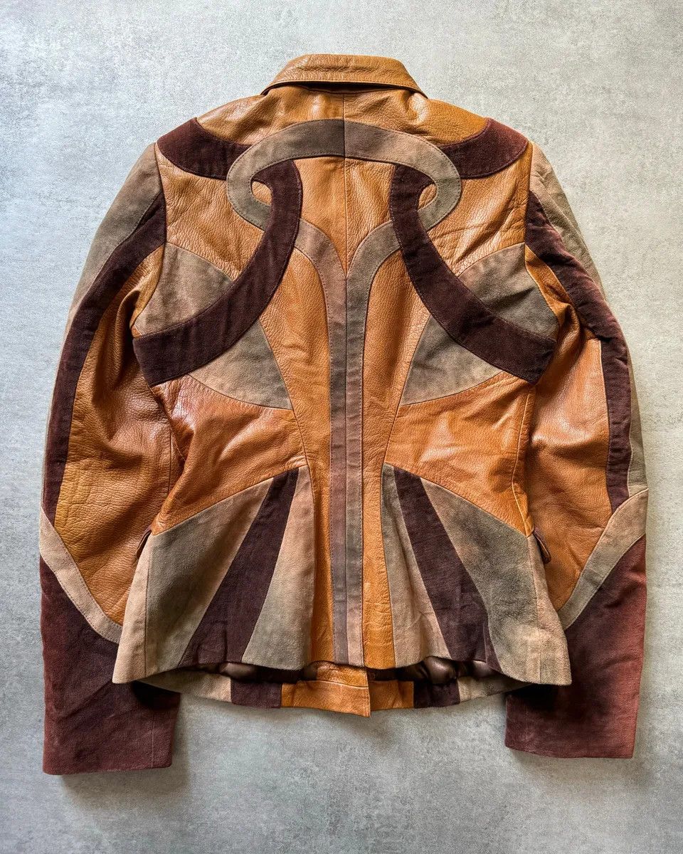 Roberto Cavalli 2000s Roberto Cavalli Imperial Brown Suede Leather Jacket Size M / US 6-8 / IT 42-44 - 4 Thumbnail
