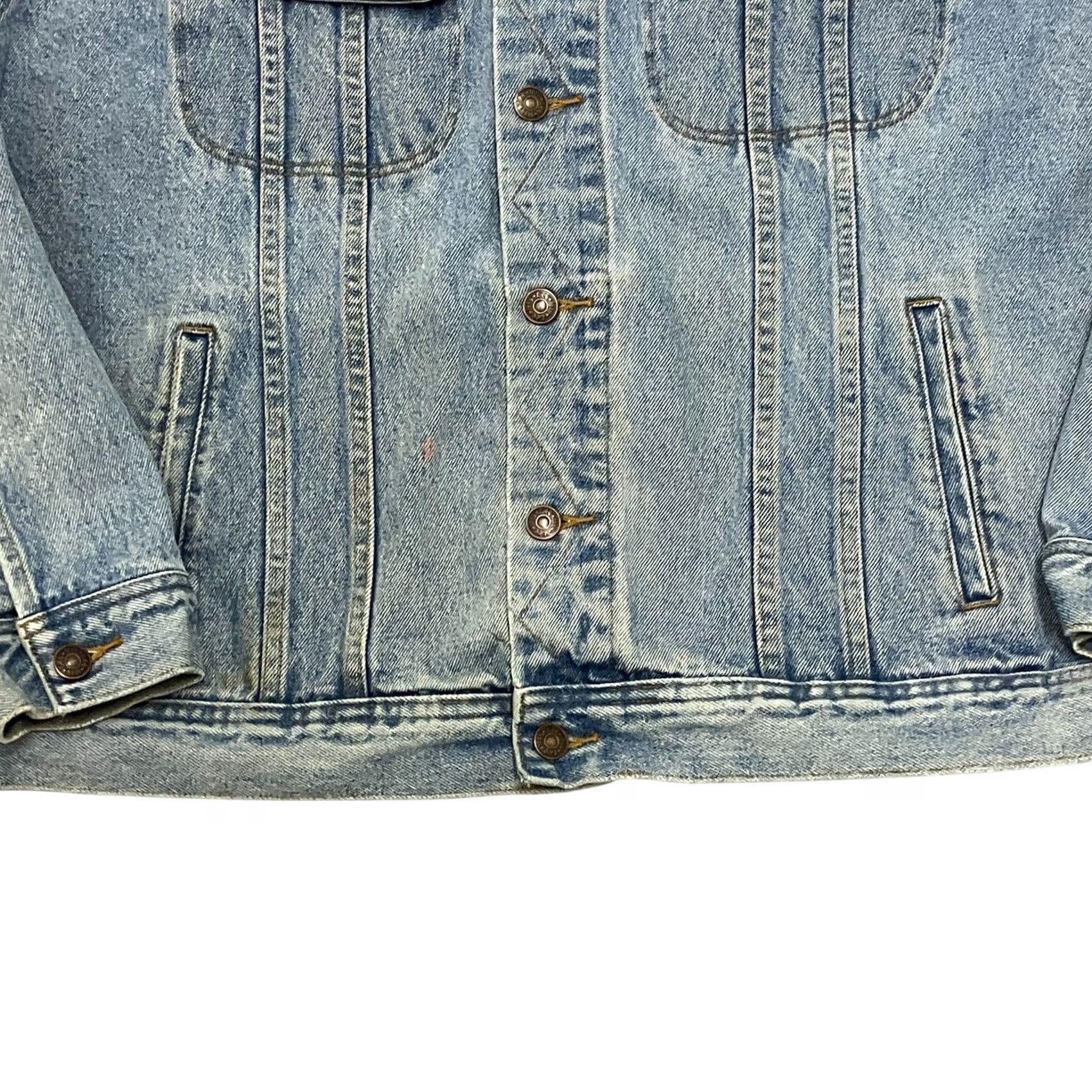 Lee Vintage Lee Denim Jacket XL Blue Trucker 90s Western Mens Size US XL / EU 56 / 4 - 3 Thumbnail