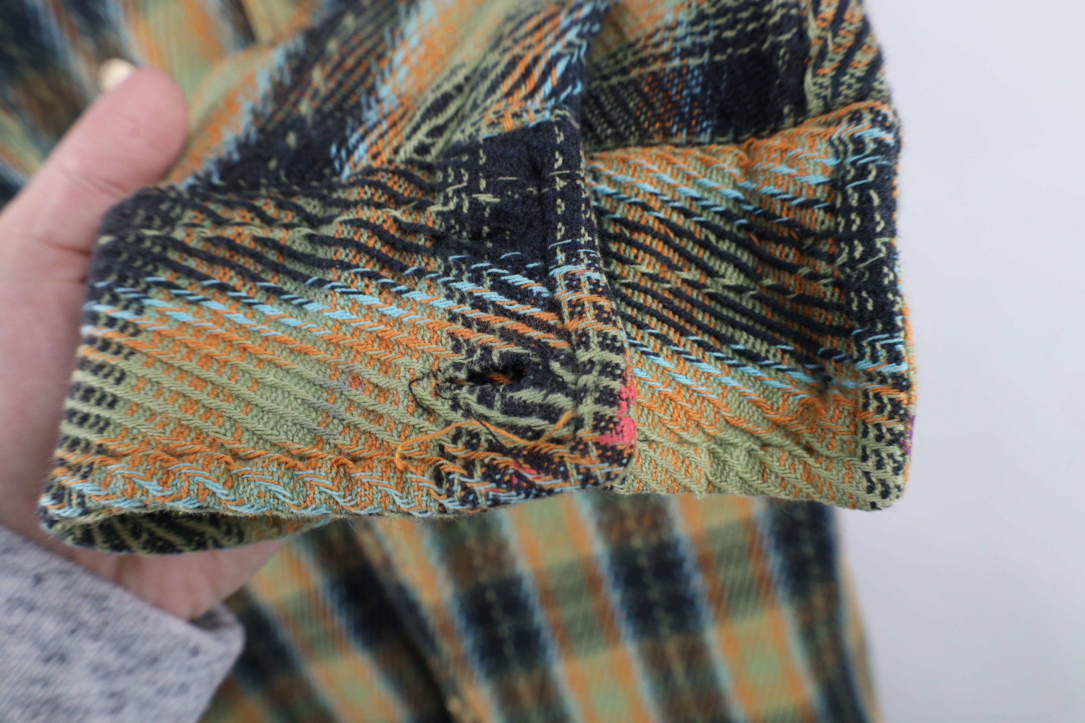 Vintage Vintage 90s Streetwear Heavy Ribbed Flannel Button Shirt Size US L / EU 52-54 / 3 - 9 Thumbnail