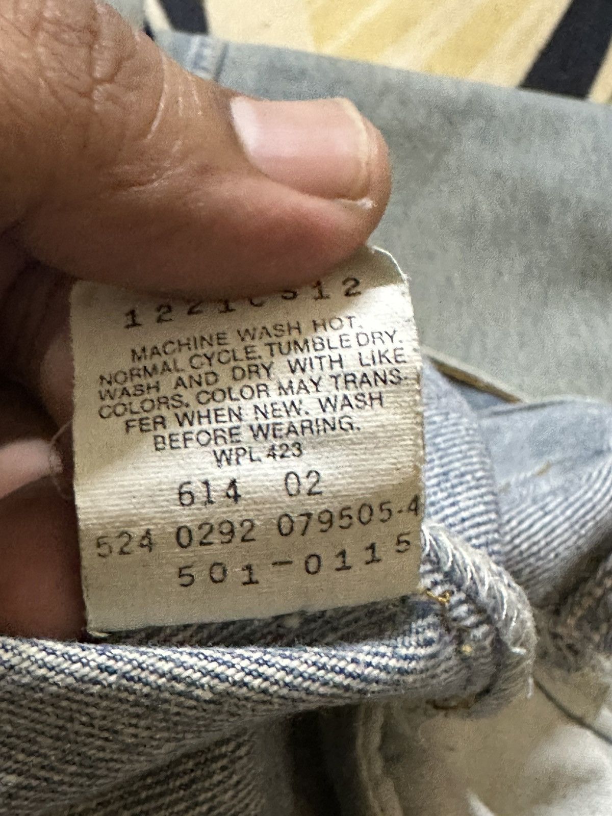 Levi's Vintage Clothing Vintage Levi’s 501 Mudwash Ripped Distressed Denim Size US 34 / EU 50 - 9 Thumbnail