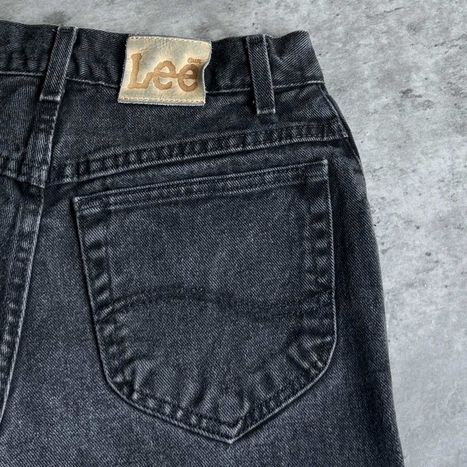 Lee × Levi's Vintage Clothing × Vintage Vintage 90s Faded Black Grunge Opium Carti Denim Jeans Size US 28 / EU 44 - 3 Thumbnail