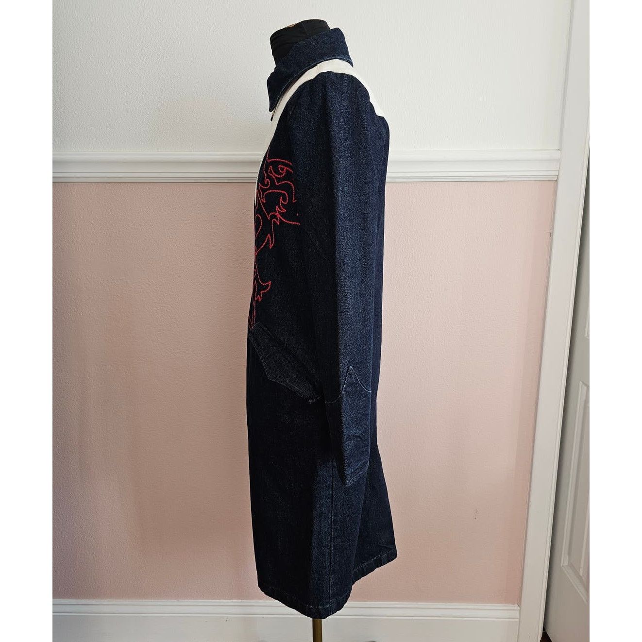 Levi's NWT Levi's Denim Empire Western Coat Long Jacket XS Size XS / US 0-2 / IT 36-38 - 5 Thumbnail