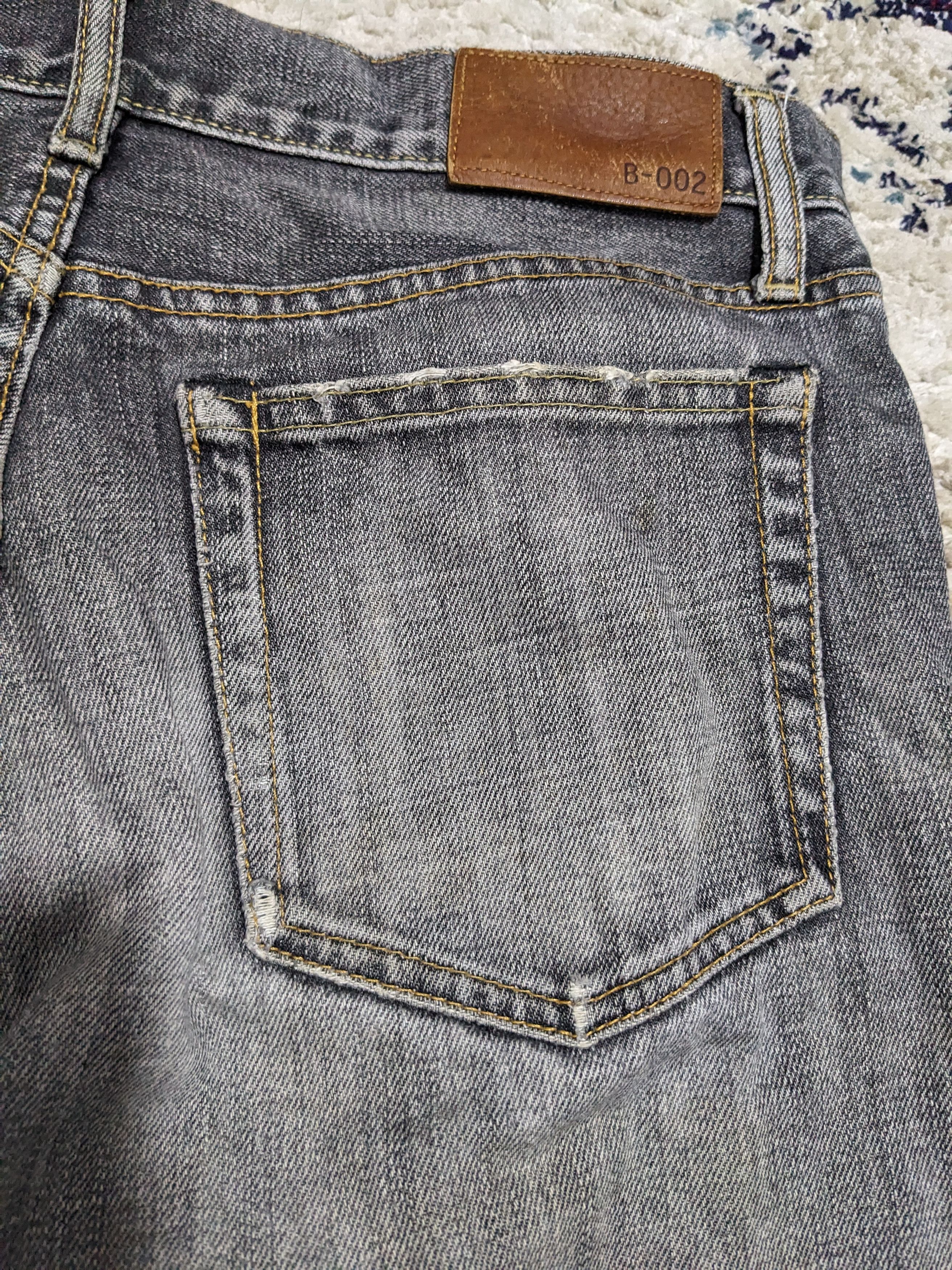 Japanese Brand × Uniqlo × Vintage Uniqlo B002 Faded Black Wash Flare Bootcut Jeans Size US 30 / EU 46 - 6 Thumbnail