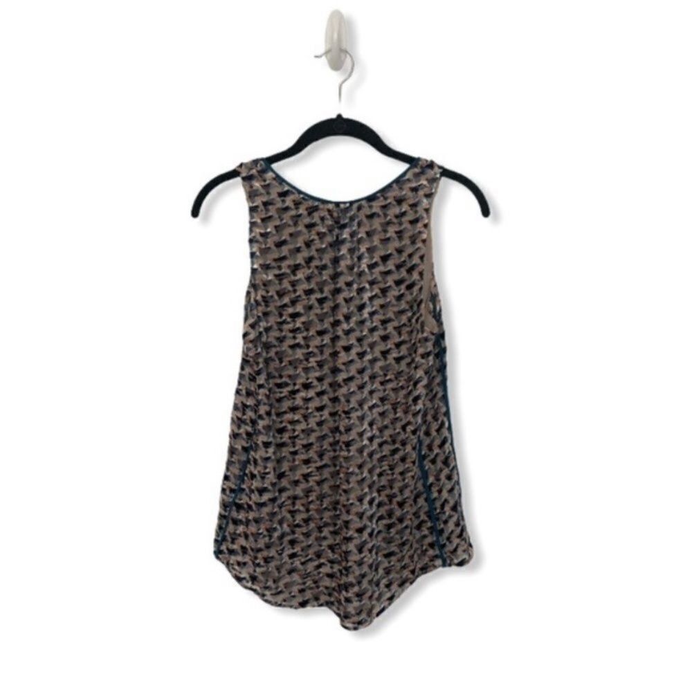 Marc by Marc Jacobs Marc by Marc Jacobs XS Puzzle Print Devore Velvet Sleeveless Size XS / US 0-2 / IT 36-38 - 3 Thumbnail