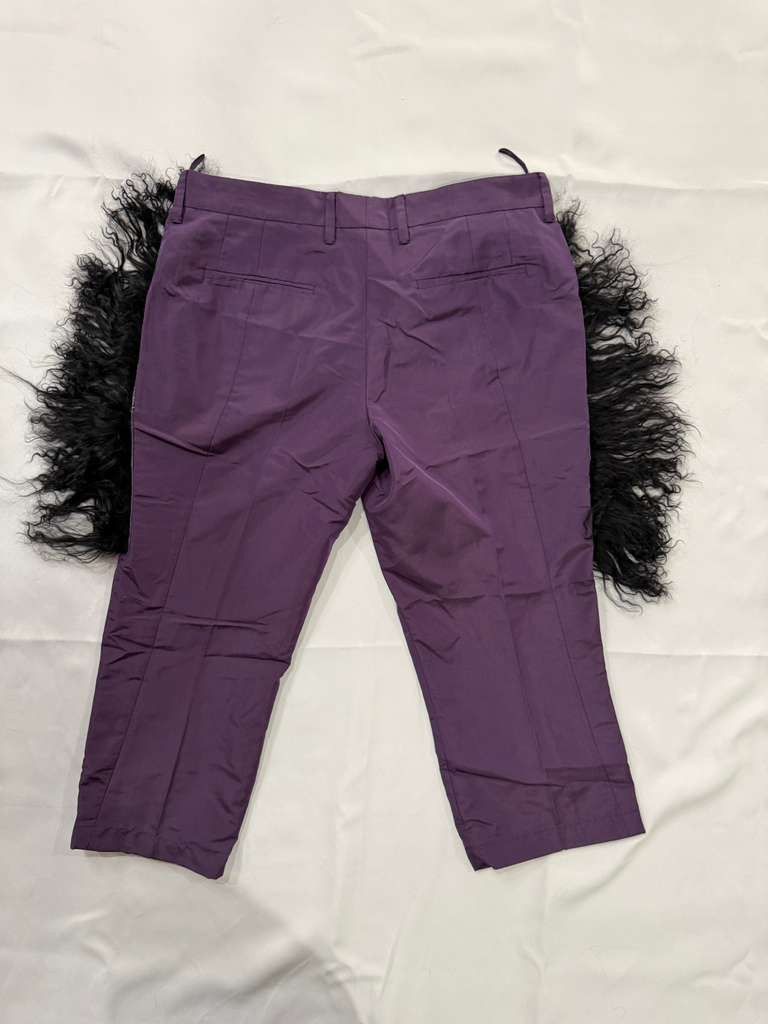 Other Purple pants with Real Mongolian fur Size US 32 / EU 48 - 6 Thumbnail