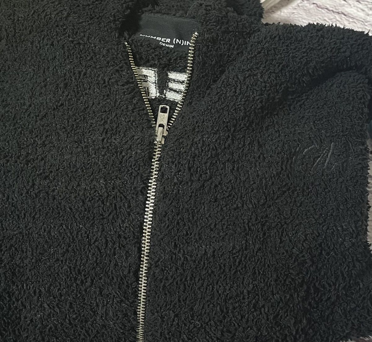 Number (N)ine Number nine boa fleece logo zip hoodie Size US S / EU 44-46 / 1 - 3 Thumbnail