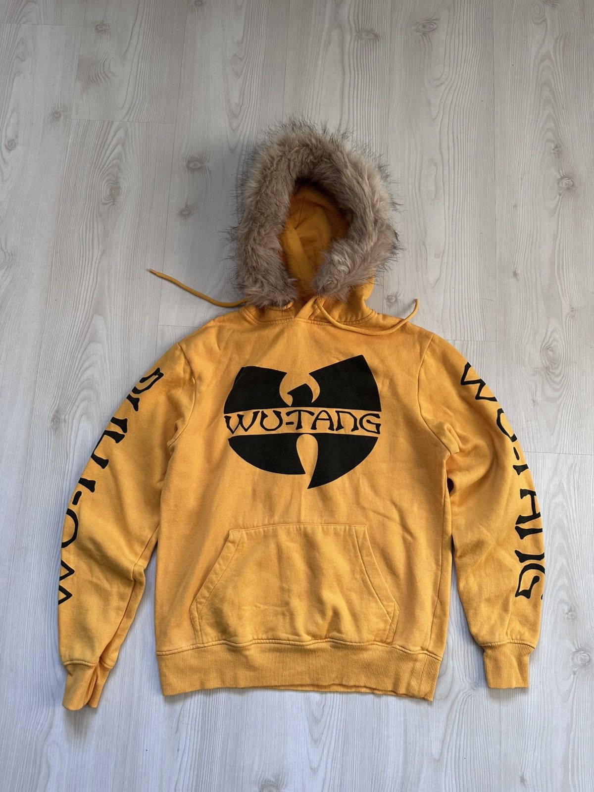 Pre-owned Avant Garde X If Six Was Nine Wu Tang Hoodie Hooded Oversized In Yellow