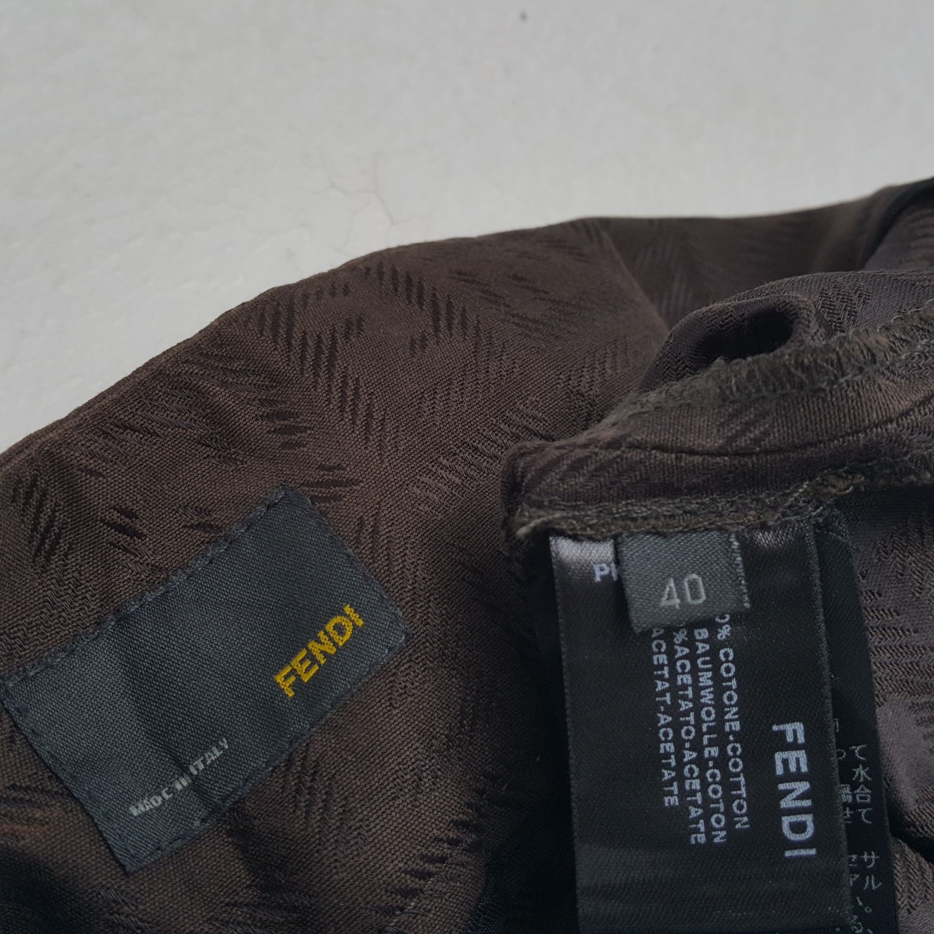 Fendi × Vintage FENDI Designer Luxury Brand Fashion Style Monogram Pants Size 27" / US 4 / IT 40 - 14 Thumbnail