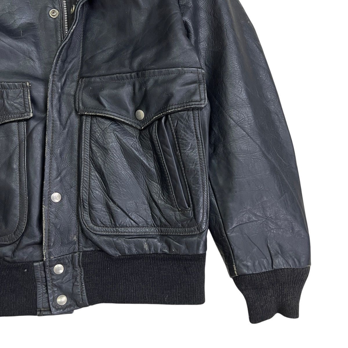 Harley Davidson 🔥 Vintage AMF HARLEY DAVISON Leather Jacket Talon Zip Usa Size US M / EU 48-50 / 2 - 8 Thumbnail
