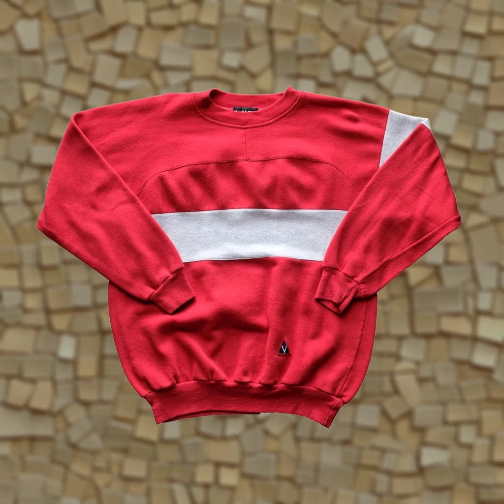Vintage VINTAGE Volleys Sport Crewneck Sweatshirt Red Polyester Sweatshirt Men M 80s 90s Sports Volleyball Size US M / EU 48-50 / 2 - 1 Thumbnail