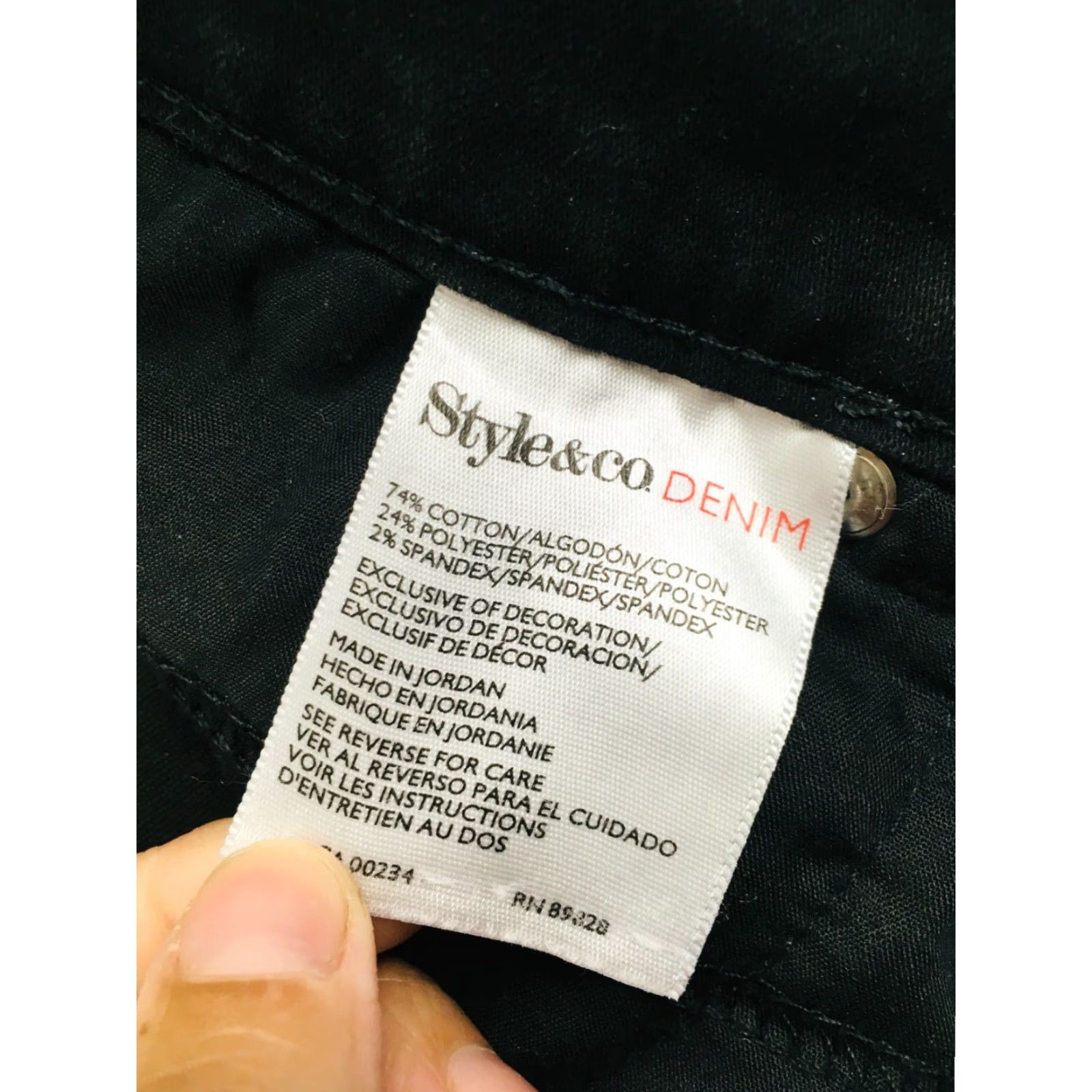 Style & Co Style & Co. Women's Jeans Size 8S Black Tummy Control Modern Boot Skinny Denim Jeans Women 8S Black Slim Stretch Petite Size 30" / US 8 / IT 44 - 7 Thumbnail