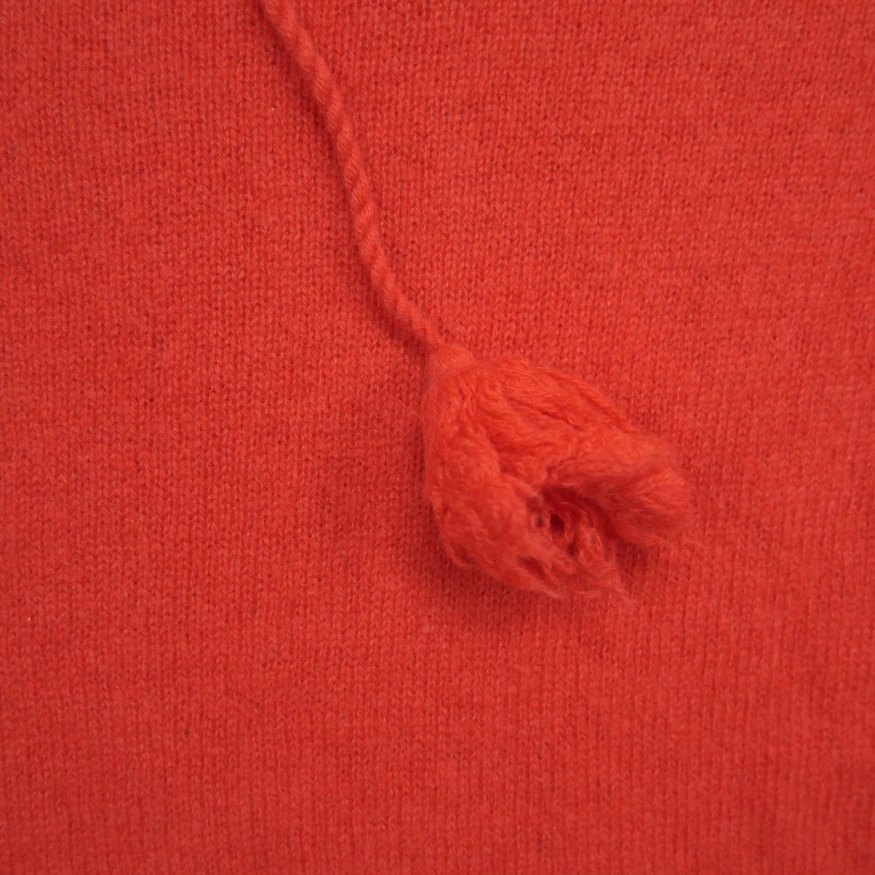 Vintage VINTAGE Claudia Nichole Sweater Womens XL Orange Cashmere Tassel Pullover Size XL / US 12-14 / IT 48-50 - 4 Thumbnail