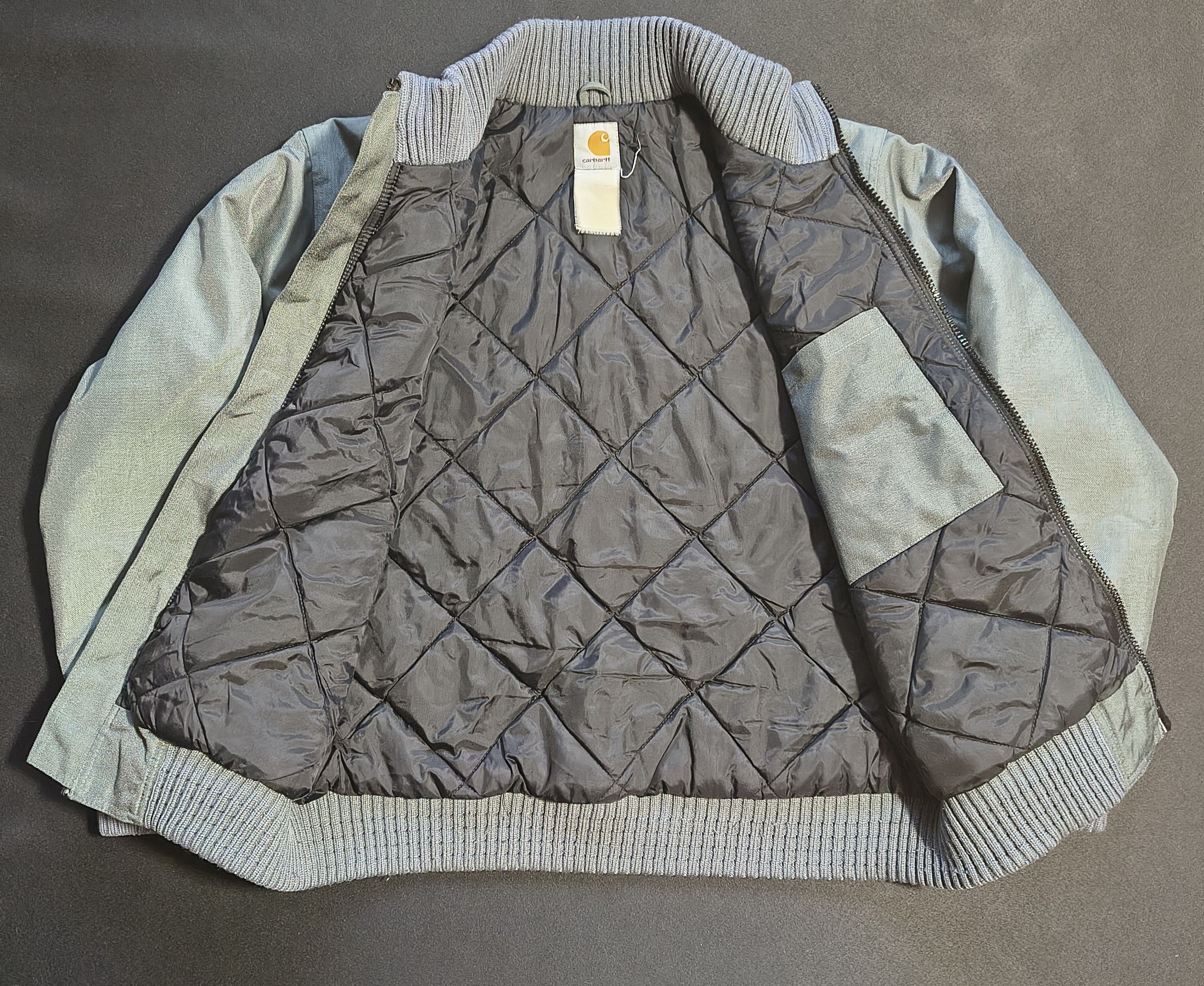 Carhartt Vintage Carhartt Cordura Bomber Jacket – Grey/Olive Size US L / EU 52-54 / 3 - 6 Thumbnail