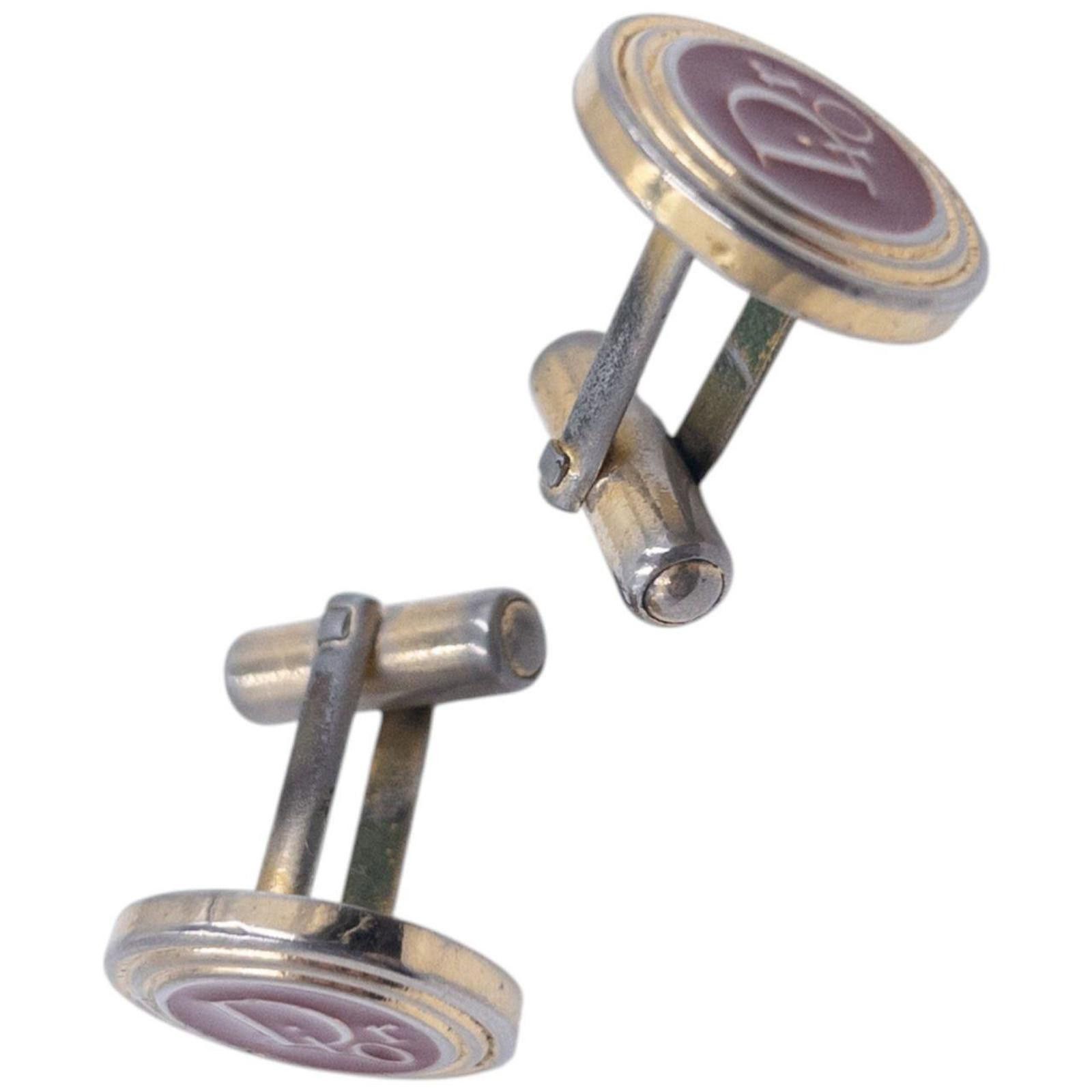 Dior Vintage 90s Dior Embossed Cufflinks Size ONE SIZE - 5 Thumbnail